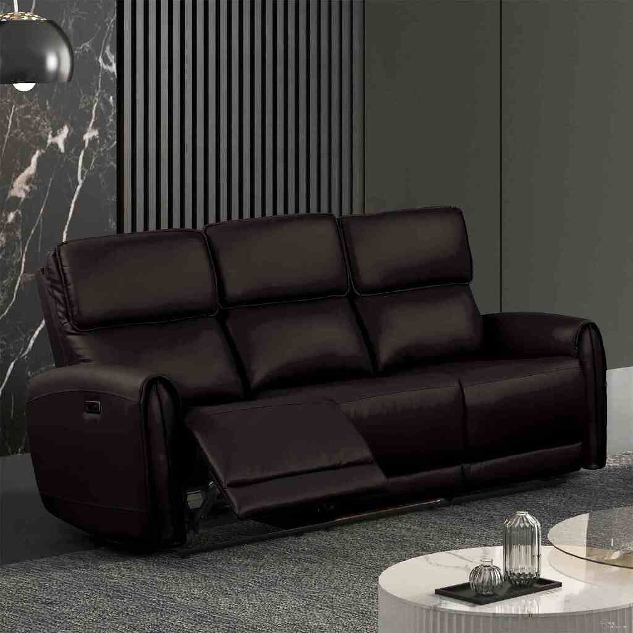 The appearance of Schlieren Power Sofa In Black designed by Furniture of America in the modern / contemporary interior design. This black piece of furniture was selected by 1StopBedrooms from Schlieren Collection to add a touch of cosiness and style into your home. Sku: FM6012BK-SF-PM. Material: Leather.