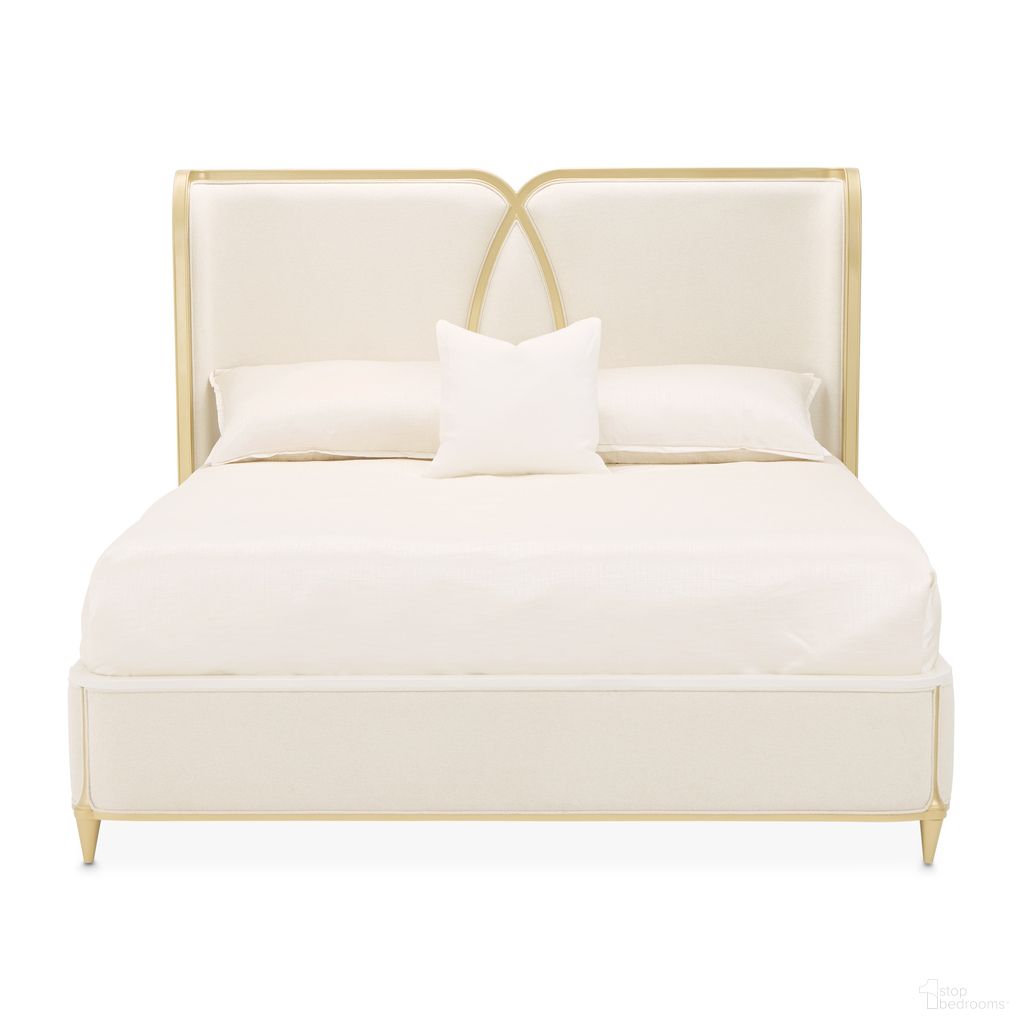 Scotts Square Queen Bed In Light Champagne