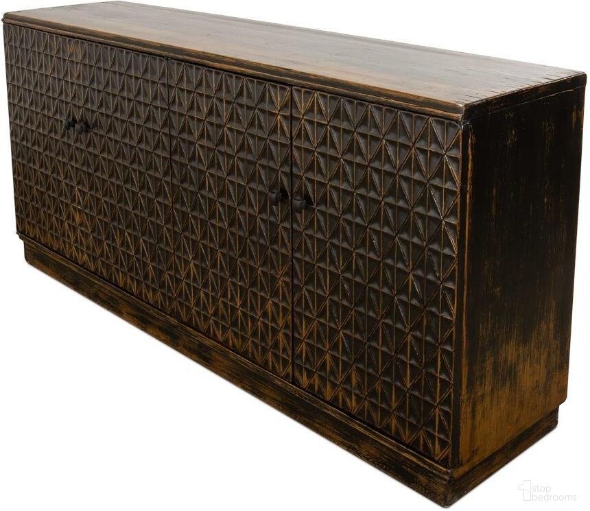 The appearance of Scrubboard Ebony Black Front Sideboard designed by Sarreid in the rustic / southwestern interior design. This black piece of furniture  was selected by 1StopBedrooms from Scrubboard Collection to add a touch of cosiness and style into your home. Sku: 52753.