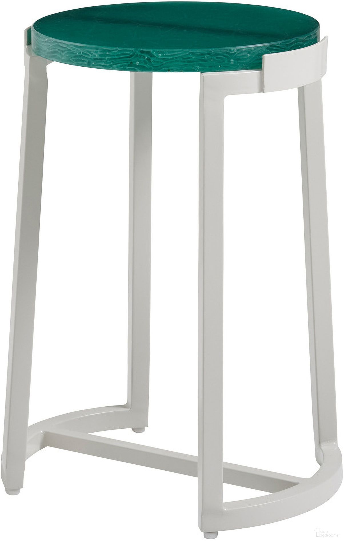 The appearance of Seabrook Accent Table In Ivory designed by Tommy Bahama in the modern / contemporary interior design. This ivory piece of furniture was selected by 1StopBedrooms from Seabrook Collection to add a touch of cosiness and style into your home. Sku: 3430-952C. Table Top Shape: Round. Material: Glass.