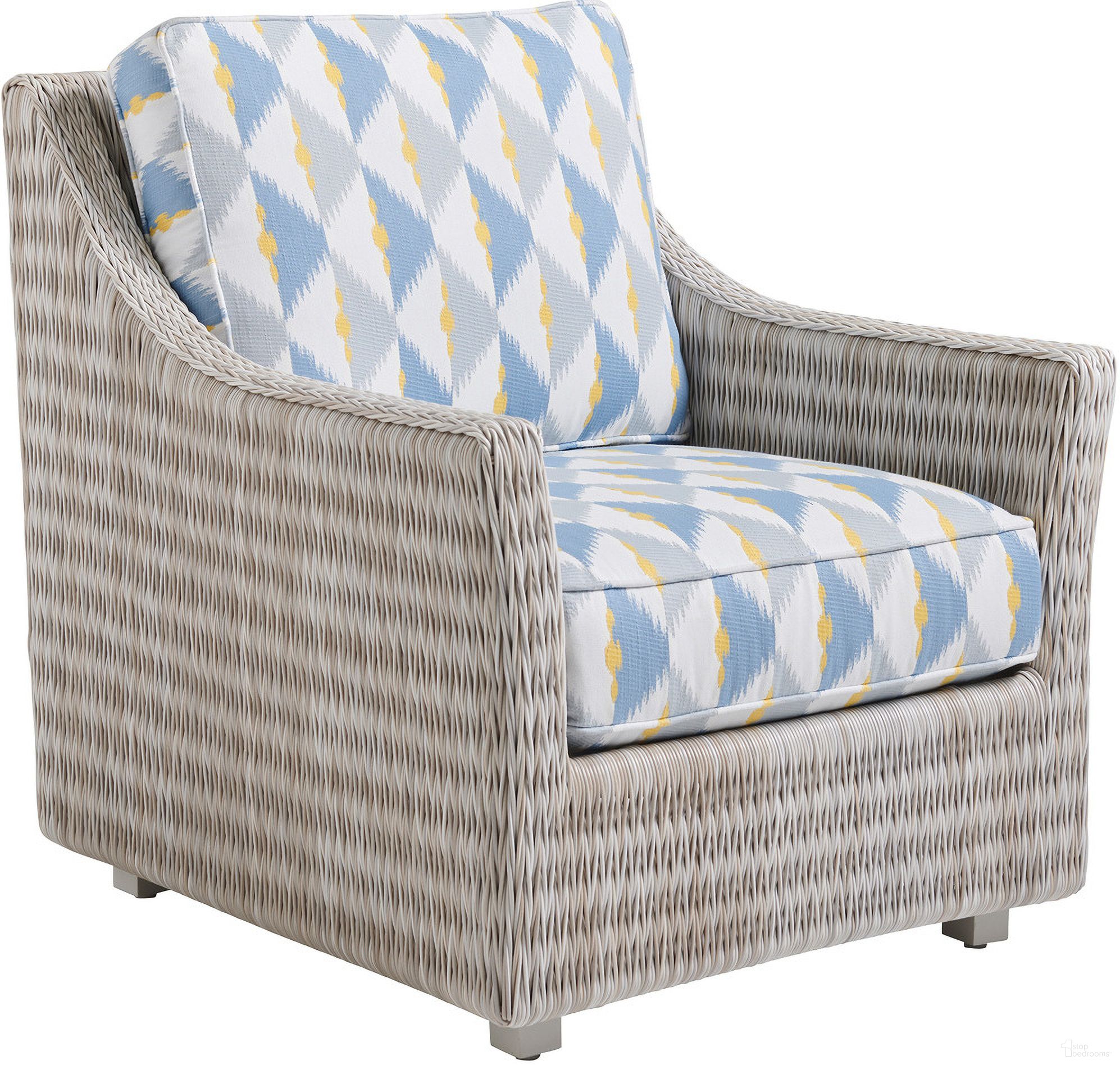 The appearance of Seabrook Chair designed by Tommy Bahama in the coastal interior design. This multicolor piece of furniture was selected by 1StopBedrooms from Seabrook Collection to add a touch of cosiness and style into your home. Sku: 3430-11-40. Material: Fabric.