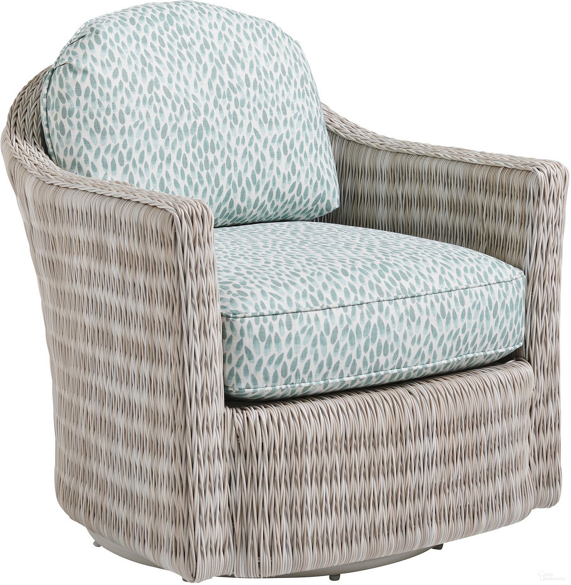 The appearance of Seabrook Swivel Lounge Chair designed by Tommy Bahama in the coastal interior design. This piece of furniture was selected by 1StopBedrooms from Seabrook Collection to add a touch of cosiness and style into your home. Sku: 3430-10SW-40.