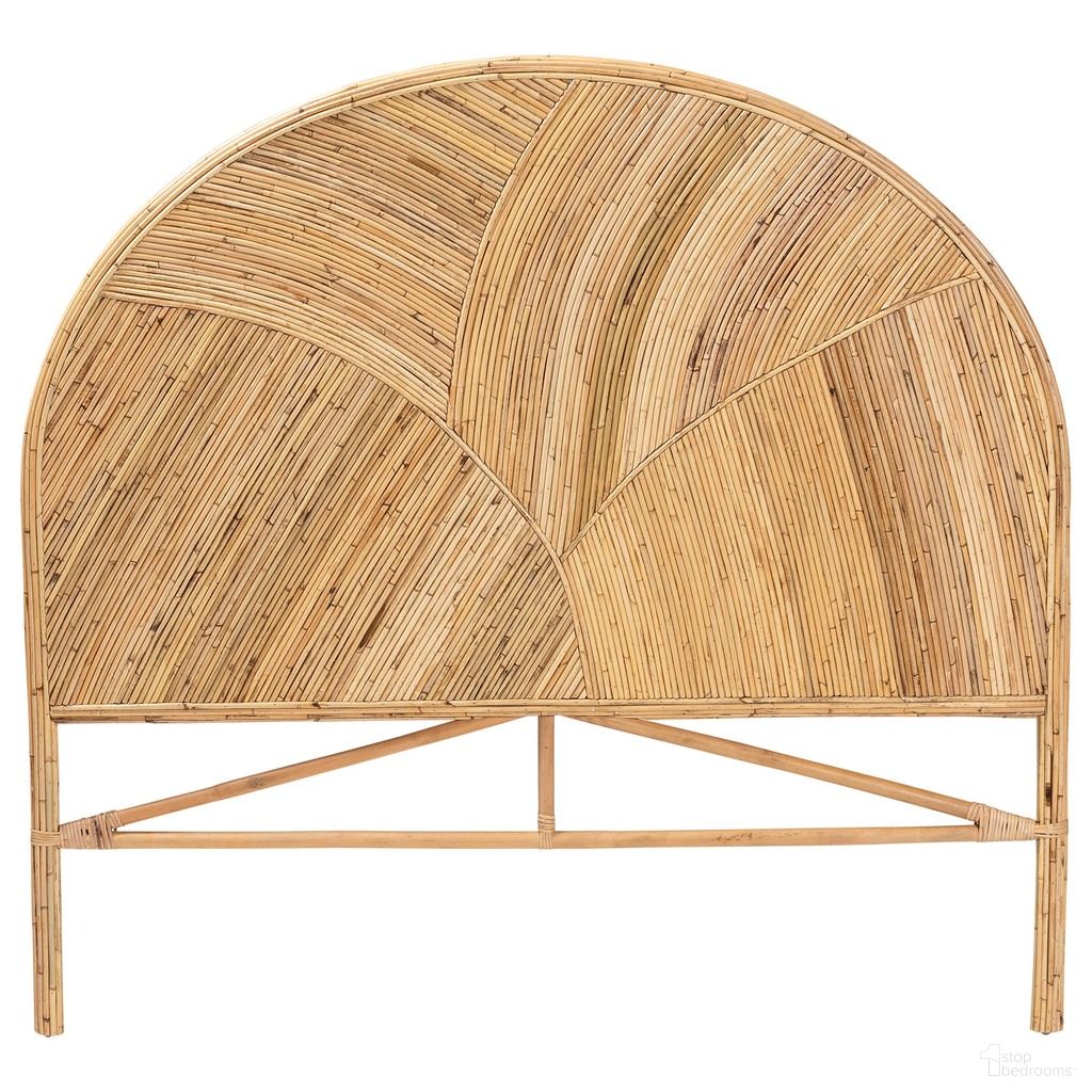 The appearance of Seana Rattan King Standalone Headboard In Honey designed by Baxton Studio in the bohemian interior design. This honey piece of furniture  was selected by 1StopBedrooms from Seana Collection to add a touch of cosiness and style into your home. Sku: WS040-Honey Rattan-King-HB. Material: Natural Rattan. Bed Size: King.