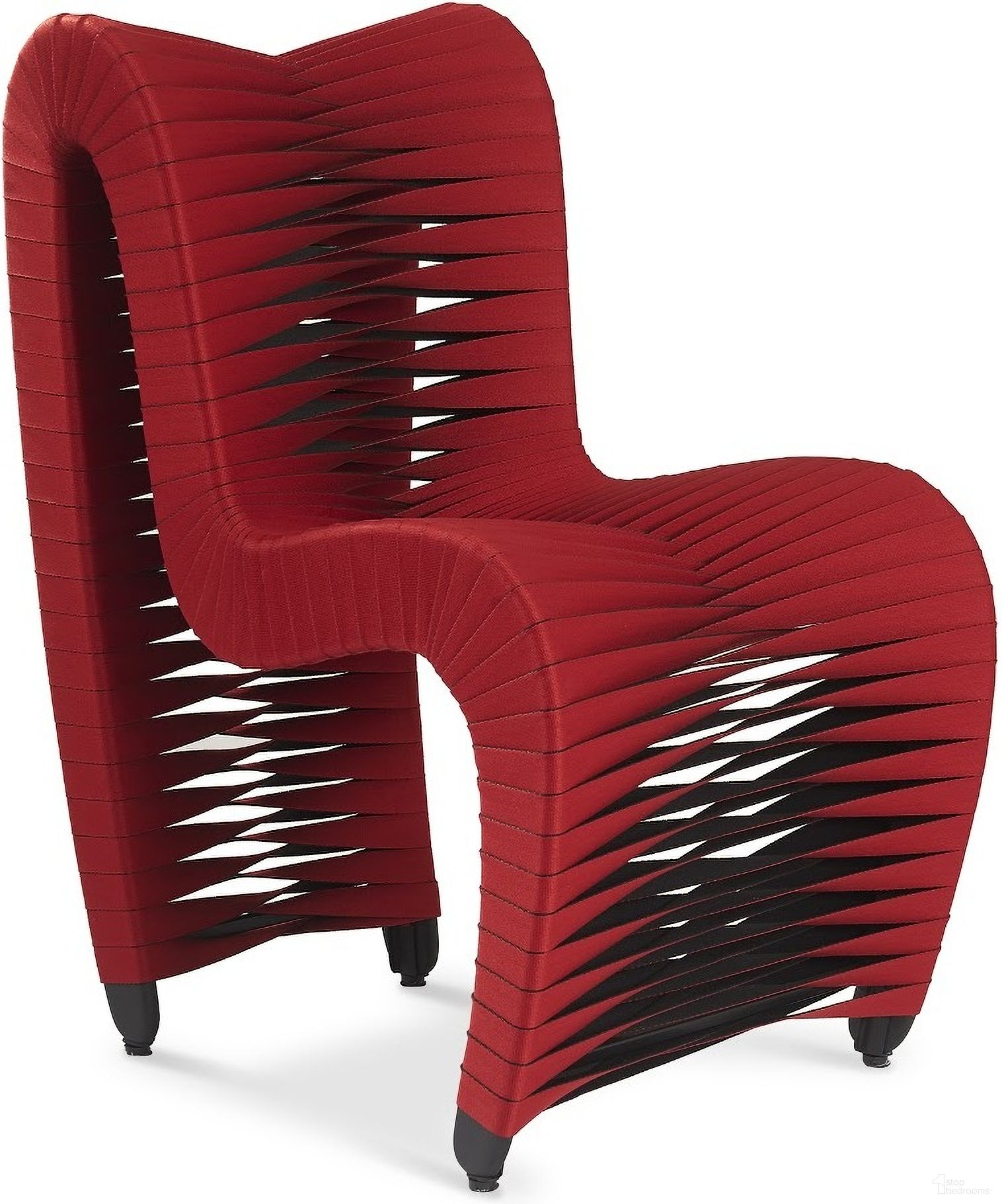 The appearance of Seat Belt Dining Chair In Red designed by Phillips Collection in the modern / contemporary interior design. This red piece of furniture was selected by 1StopBedrooms from Seat Belt Collection to add a touch of cosiness and style into your home. Sku: B2062ZZ. Material: Polycotton. Chair Type: Side Chair.