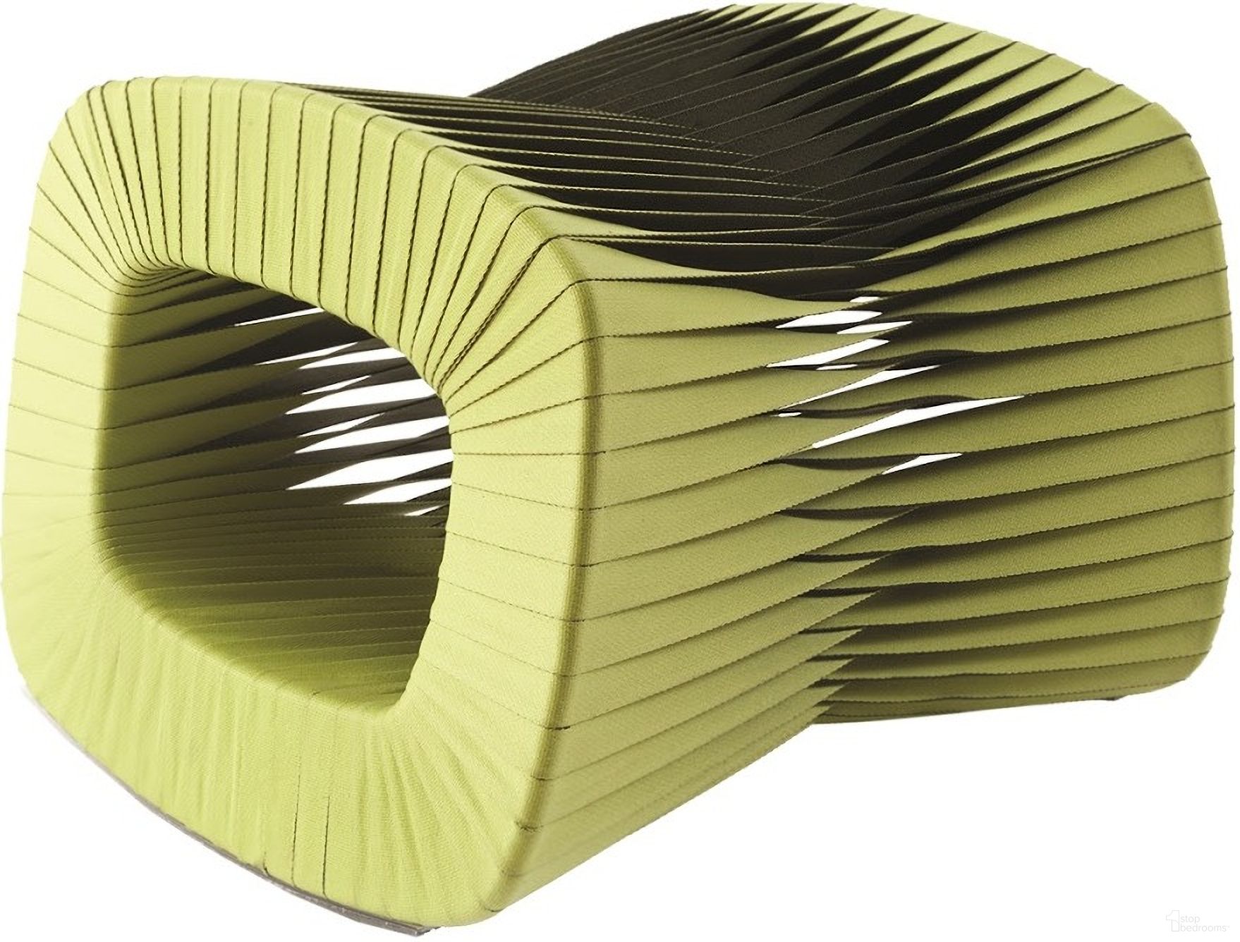 The appearance of Seat Belt Ottoman In Chartreuse designed by Phillips Collection in the modern / contemporary interior design. This chartreuse piece of furniture was selected by 1StopBedrooms from Seat Belt Collection to add a touch of cosiness and style into your home. Sku: B2064GZ. Material: Cotton.