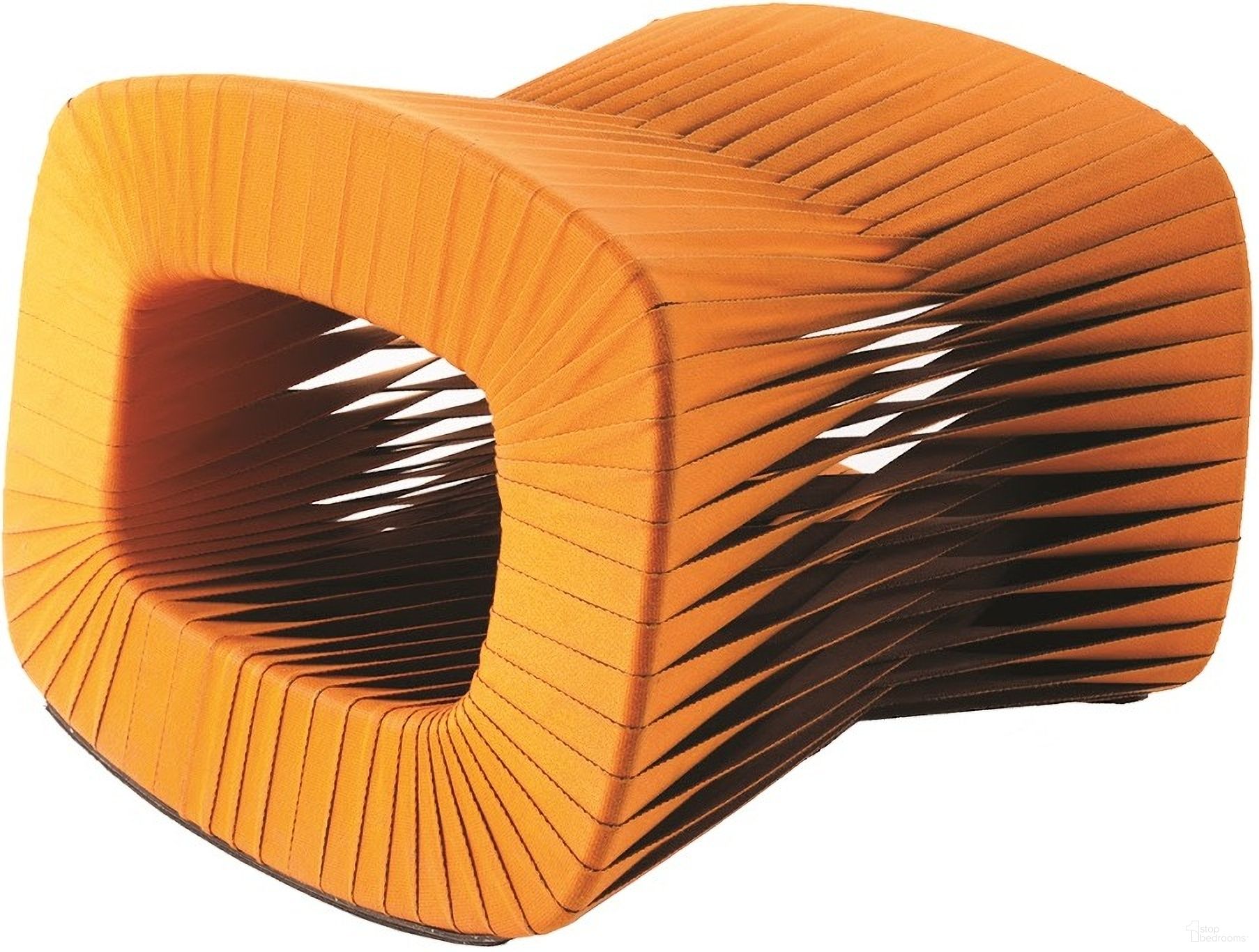 The appearance of Seat Belt Ottoman In Orange designed by Phillips Collection in the modern / contemporary interior design. This orange piece of furniture was selected by 1StopBedrooms from Seat Belt Collection to add a touch of cosiness and style into your home. Sku: B2064ZZ. Material: Cotton.