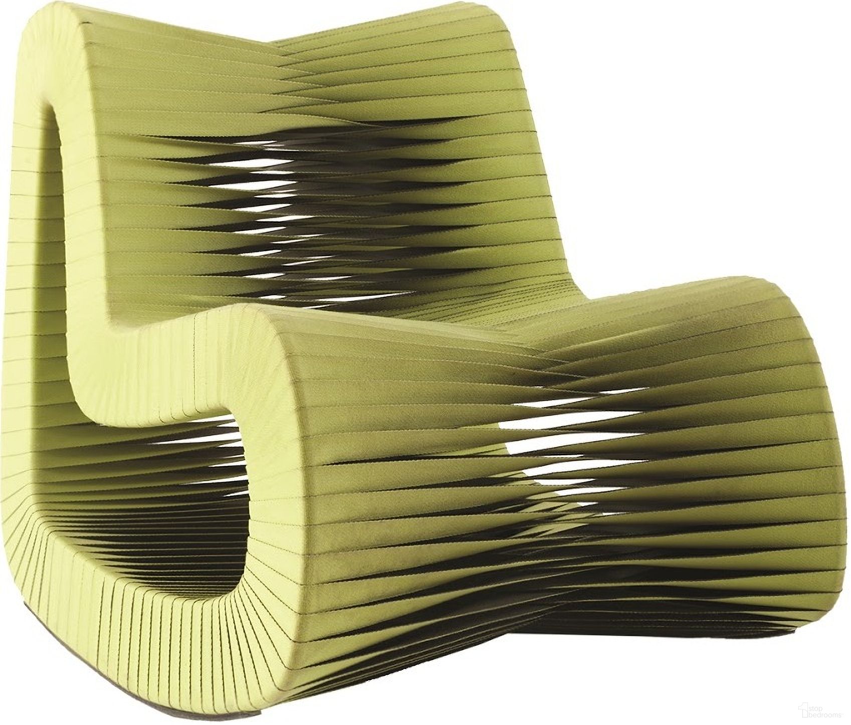 The appearance of Seat Belt Rocking Chair In Olive designed by Phillips Collection in the modern / contemporary interior design. This olive piece of furniture  was selected by 1StopBedrooms from Seat Belt Collection to add a touch of cosiness and style into your home. Sku: B2063GZ. Material: Cotton.