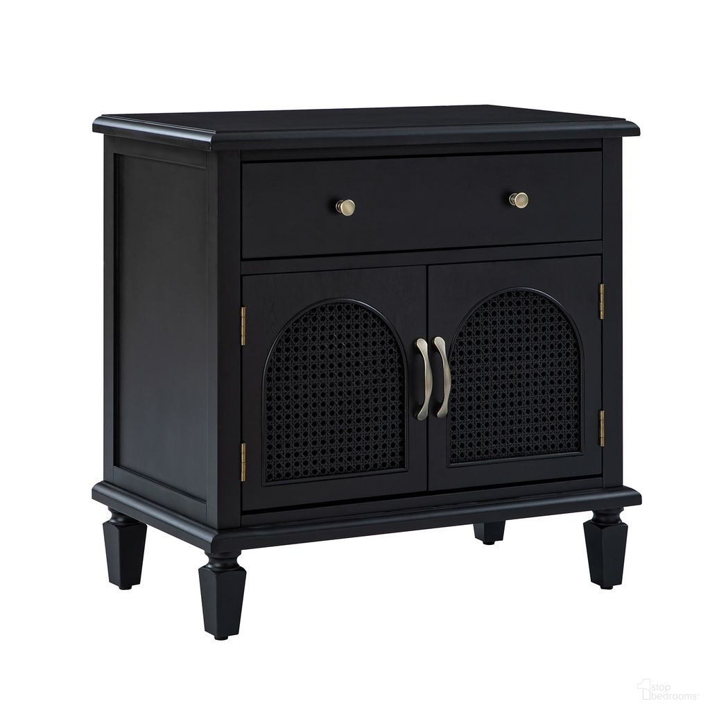 The appearance of Sebastian Nightstand In Black designed by Karat Home in the modern / contemporary interior design. This black piece of furniture was selected by 1StopBedrooms from Sebastian Collection to add a touch of cosiness and style into your home. Sku: NSRB1079-BLK. Material: Solid Wood.