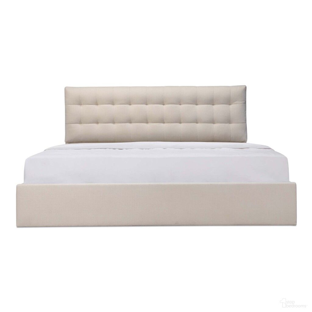 Sebastion King Storage Bed In Cream