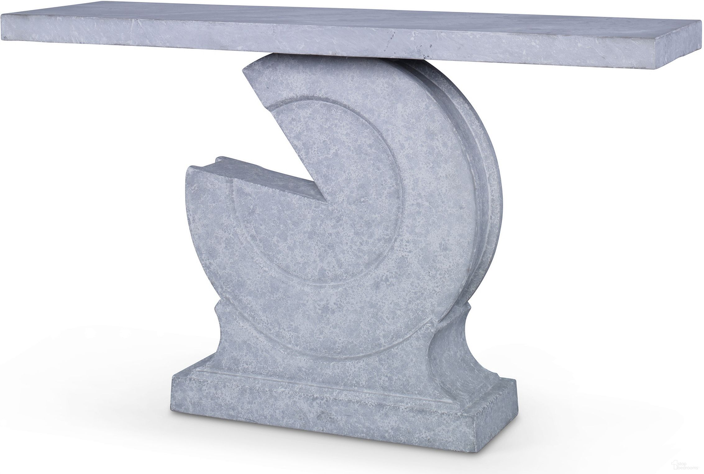 The appearance of Section Console Table In Arctic Gray designed by Maitland-Smith in the modern / contemporary interior design. This arctic gray piece of furniture was selected by 1StopBedrooms from Maitland Smith Collection to add a touch of cosiness and style into your home. Sku: 8152-34.KB;8152-34.KT. Material: Scagliola.