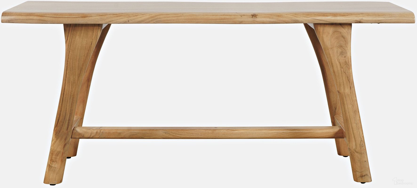 The appearance of Sedona 54 Inch Live Edge Counter Height Trestle Bench In Gold designed by Jofran in the rustic / southwestern interior design. This gold piece of furniture was selected by 1StopBedrooms from Sedona Collection to add a touch of cosiness and style into your home. Sku: 2321-54KD. Material: Acacia.