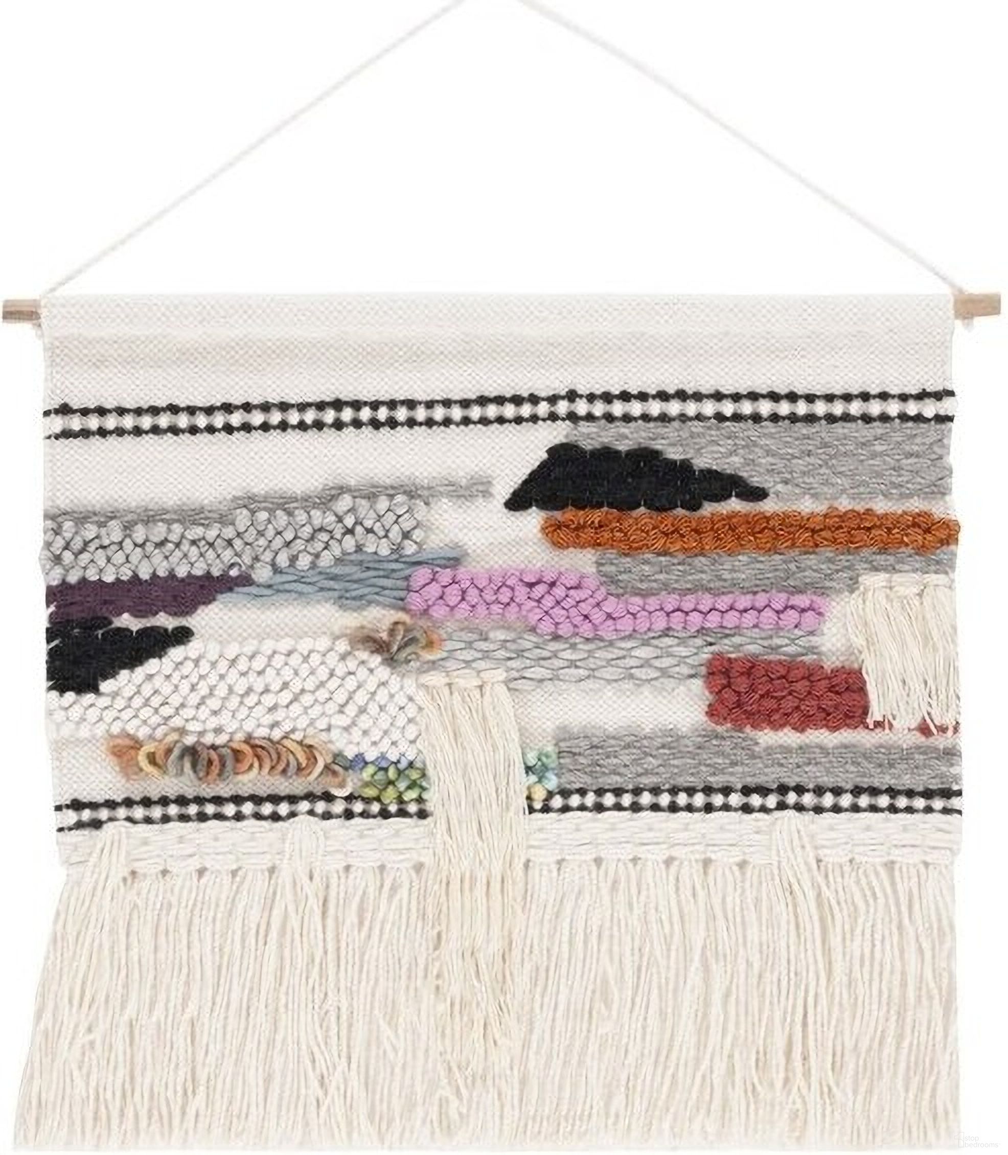 The appearance of Sedona Atida Woven Wall Art designed by Safavieh in the modern / contemporary interior design. This ivory/grey piece of furniture  was selected by 1StopBedrooms from Sedona Collection to add a touch of cosiness and style into your home. Sku: SWA205A-2. Material: Wool.