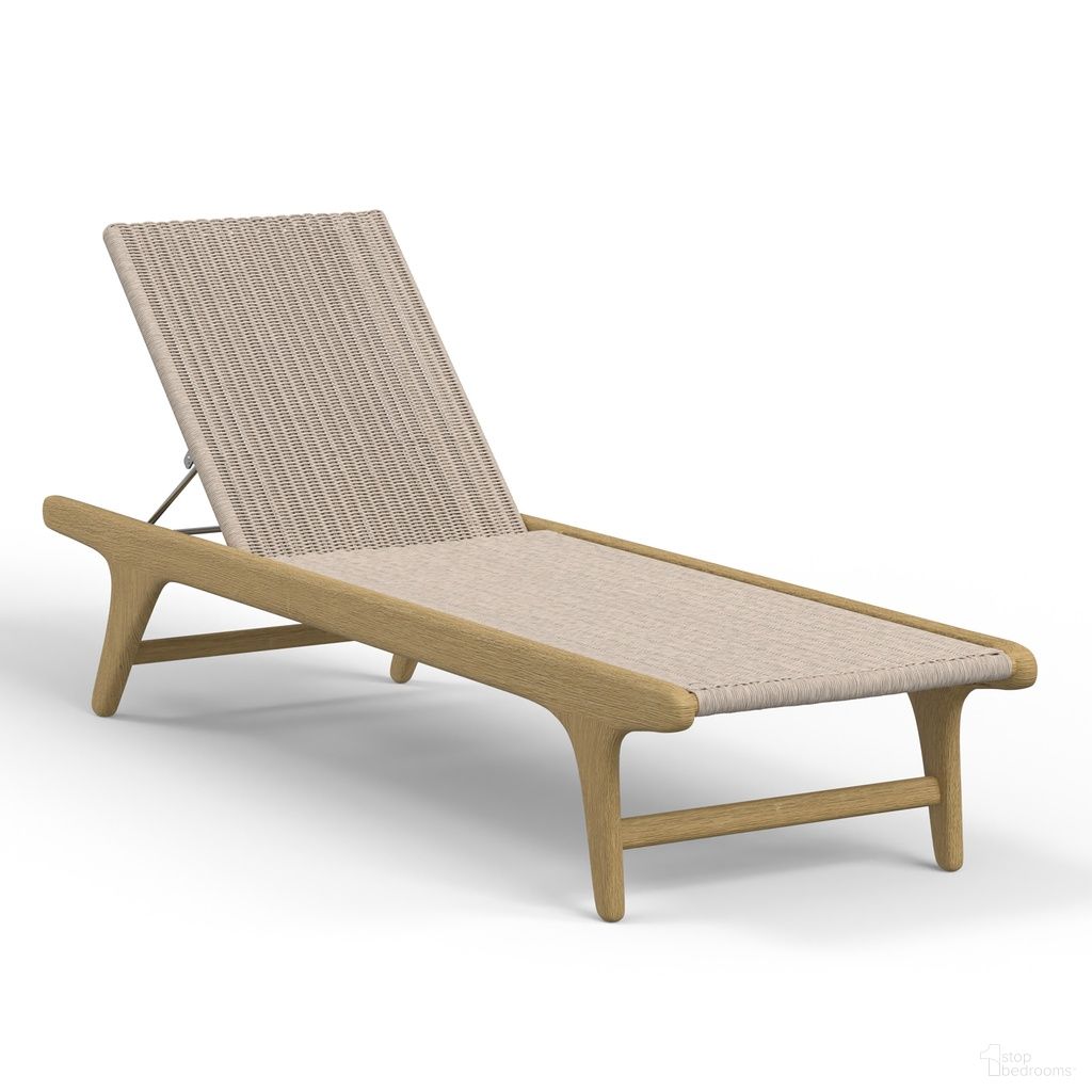 The appearance of Sedona Chaise in Light Wood designed by Sunset West in the transitional interior design. This light wood piece of furniture  was selected by 1StopBedrooms from Sedona Collection to add a touch of cosiness and style into your home. Sku: SW5502-9. Material: Teak.