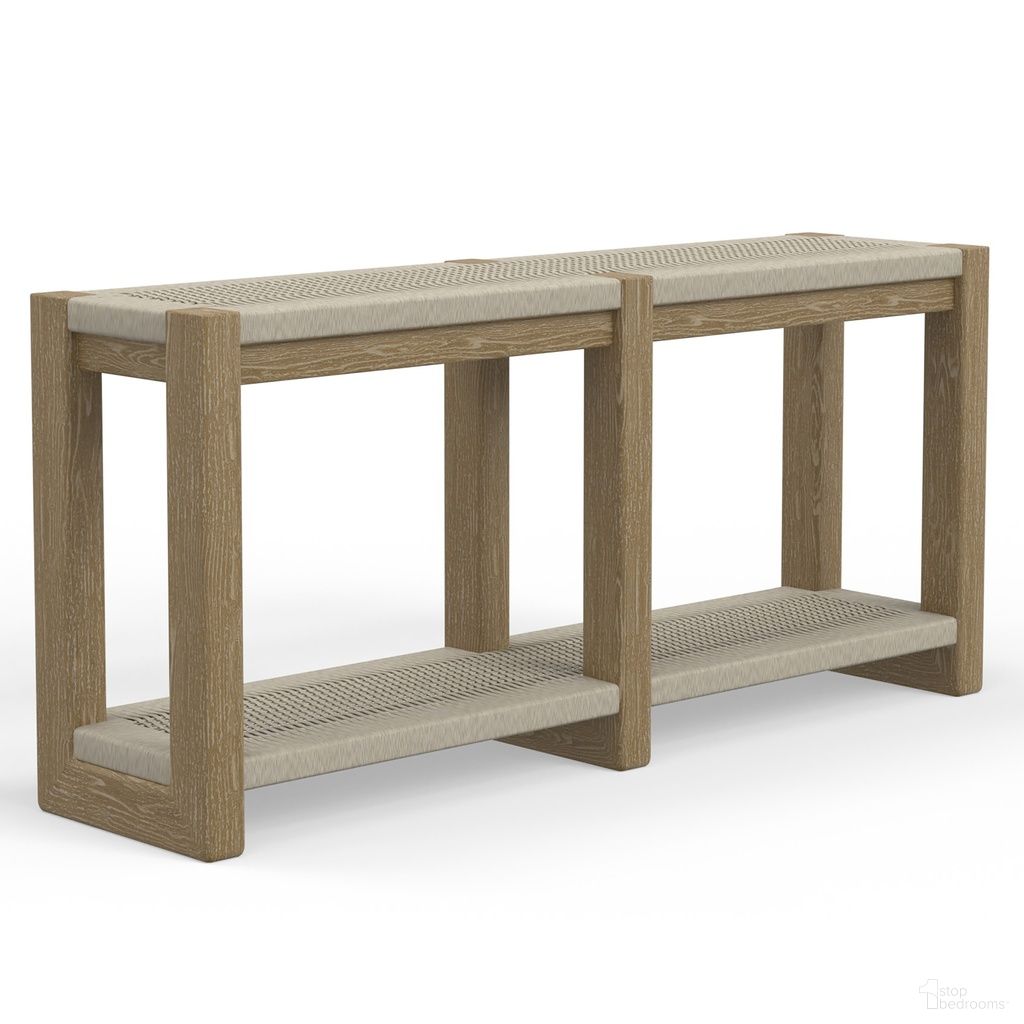 The appearance of Sedona Console table in Light Wood designed by Sunset West in the transitional interior design. This light wood piece of furniture was selected by 1StopBedrooms from Sedona Collection to add a touch of cosiness and style into your home. Sku: SW5502-CNSL. Material: Teak.