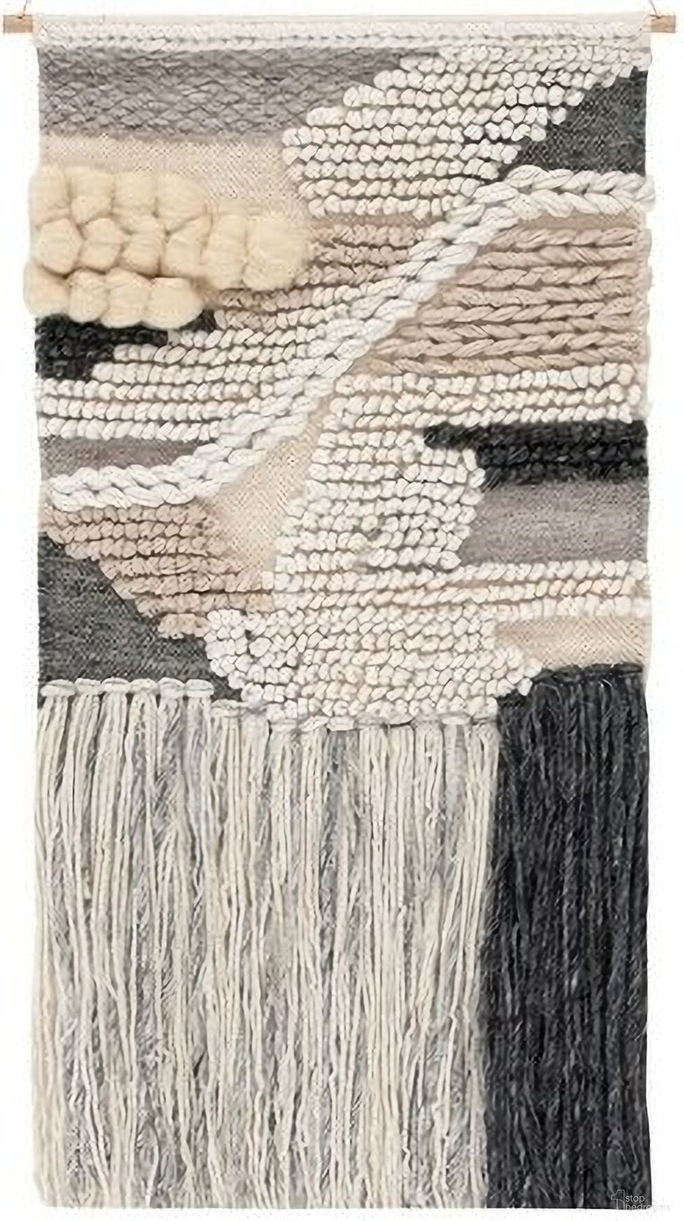 The appearance of Sedona Itsuki Woven Wall Art designed by Safavieh in the coastal interior design. This grey piece of furniture  was selected by 1StopBedrooms from Sedona Collection to add a touch of cosiness and style into your home. Sku: SWA143-2. Material: Polyester.