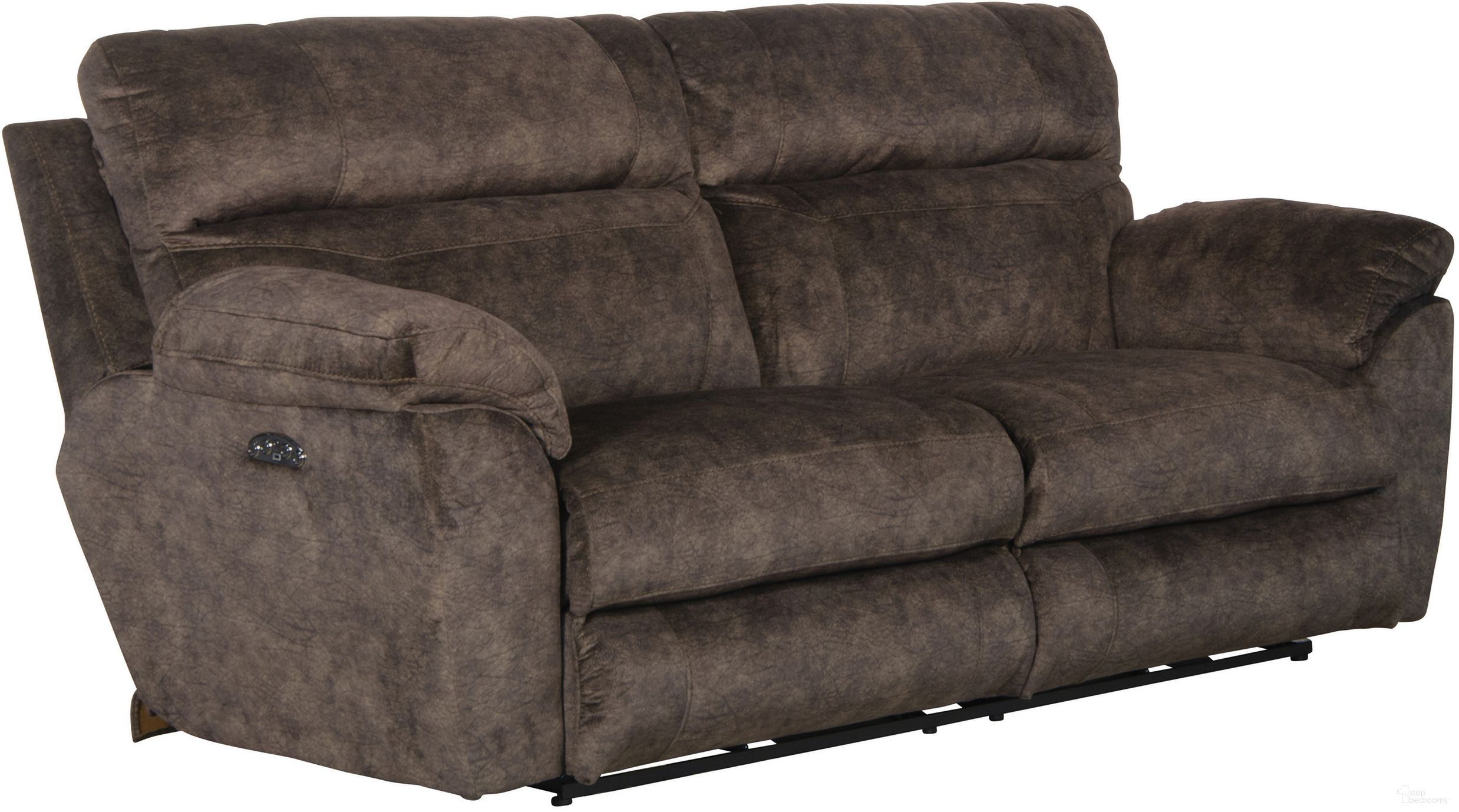 The appearance of Sedona Mocha Power Reclining Sofa designed by Catnapper in the modern / contemporary interior design. This brown piece of furniture was selected by 1StopBedrooms from Sedona Collection to add a touch of cosiness and style into your home. Sku: 62221279329. Material: Fabric.