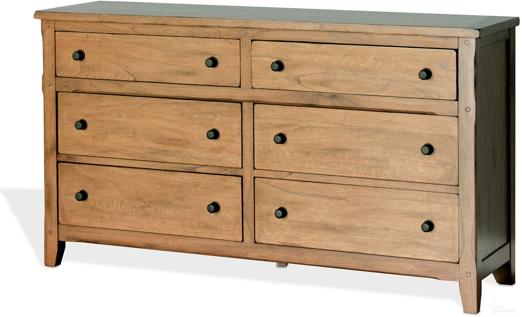 The appearance of Sedona Petite Dresser In Rustic Oak designed by Sunny Designs in the rustic / southwestern interior design. This rustic oak piece of furniture was selected by 1StopBedrooms from Sedona Collection to add a touch of cosiness and style into your home. Sku: 2334RO-D2. Material: Solid Wood.