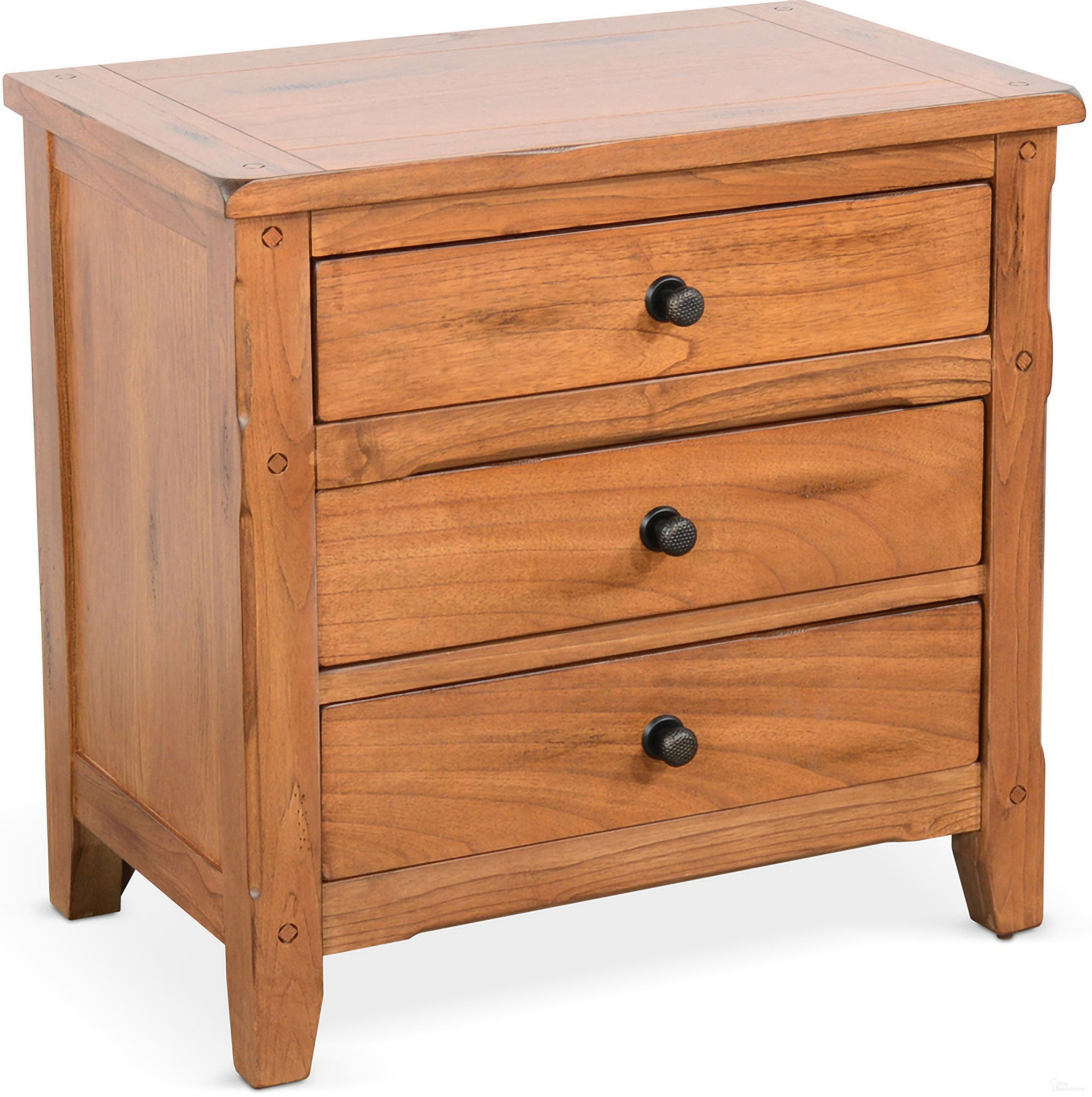 The appearance of Sedona Petite Night Stand In Light Brown designed by Sunny Designs in the rustic / southwestern interior design. This rustic oak piece of furniture was selected by 1StopBedrooms from Sedona Collection to add a touch of cosiness and style into your home. Sku: 2334RO-N. Material: Solid Wood.
