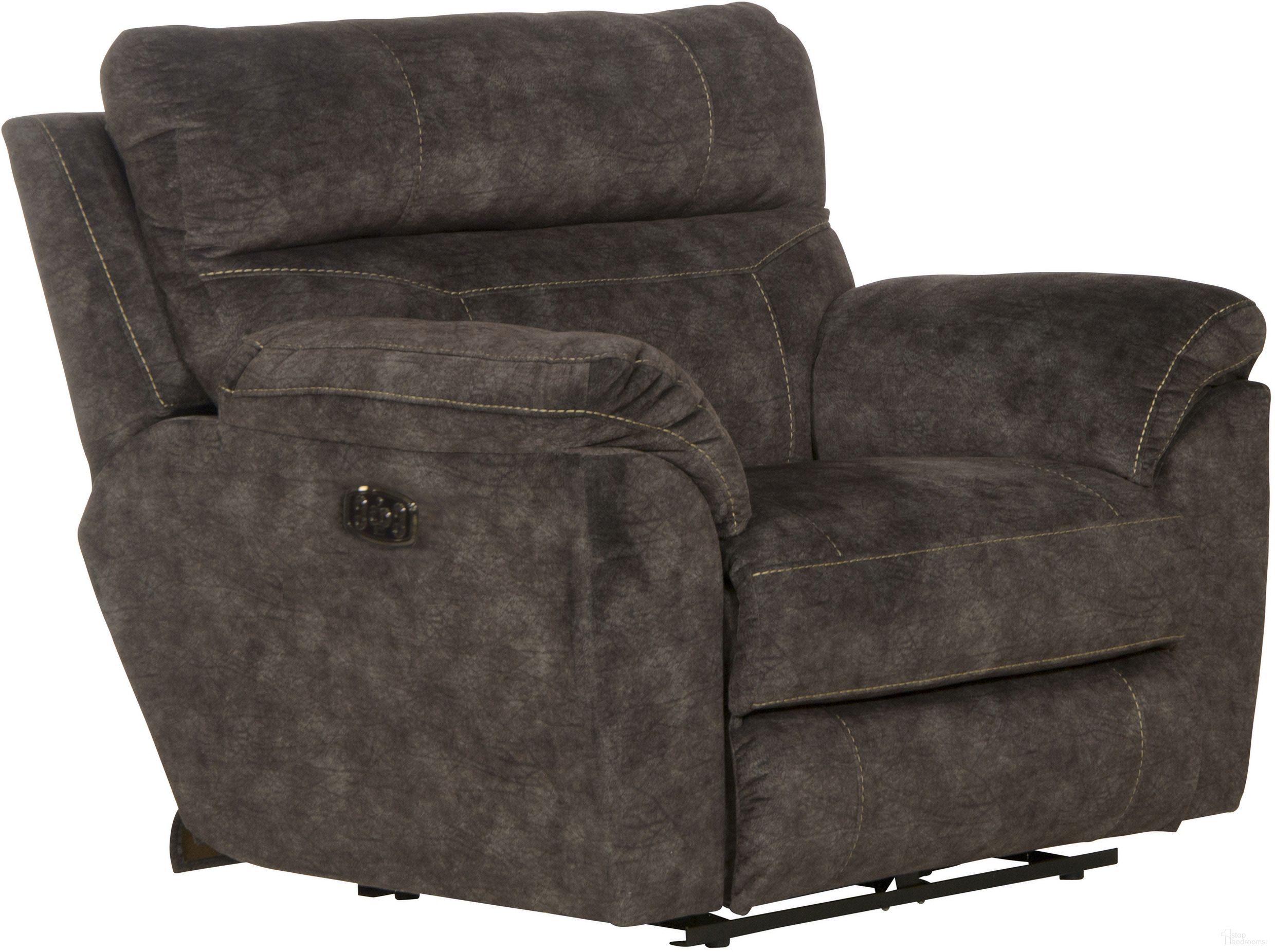 The appearance of Sedona Smoke Power Recliner With Power Lumbar designed by Catnapper in the modern / contemporary interior design. This gray piece of furniture was selected by 1StopBedrooms from Sedona Collection to add a touch of cosiness and style into your home. Sku: 7622207279328. Material: Fabric.