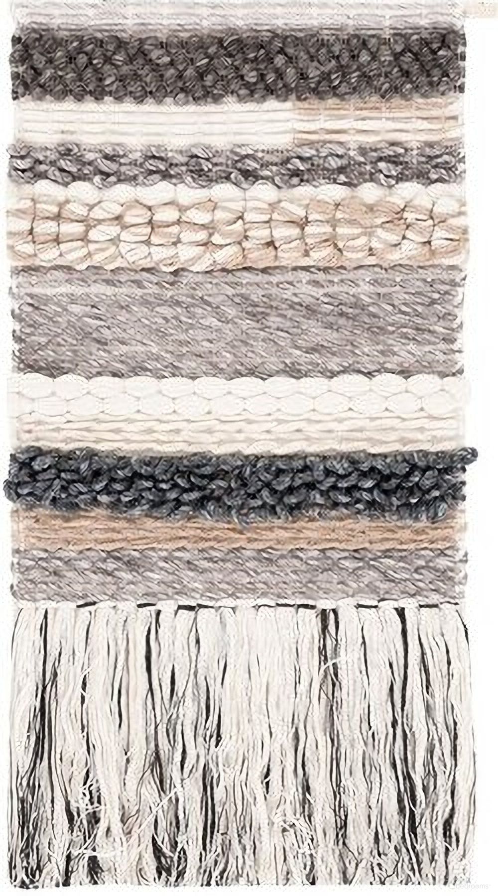 The appearance of Sedona Woven Wall Art SWA108Z-2 designed by Safavieh in the modern / contemporary interior design. This ivory and black piece of furniture  was selected by 1StopBedrooms from Sedona Collection to add a touch of cosiness and style into your home. Sku: SWA108Z-2. Material: Wool.