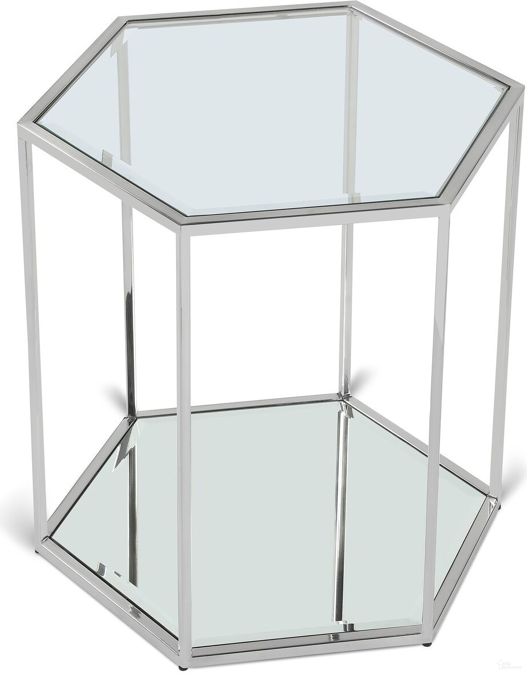 The appearance of Sei End Table In Brushed Chrome designed by Meridian in the modern / contemporary interior design. This chrome piece of furniture  was selected by 1StopBedrooms from Sei Collection to add a touch of cosiness and style into your home. Sku: 206-ET. Material: Stainless Steel.