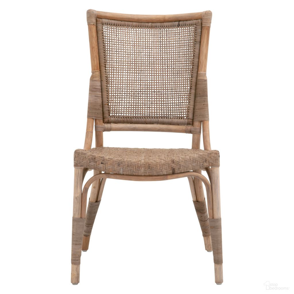 The appearance of Luna Dining Chair In Matte Gray Rattan - Set of 2 designed by Essentials For Living in the transitional interior design. This matte gray rattan piece of furniture was selected by 1StopBedrooms from Sel De Mer Collection to add a touch of cosiness and style into your home. Sku: 3634.MG-MG. Material: Rattan. Chair Type: Side Chair.
