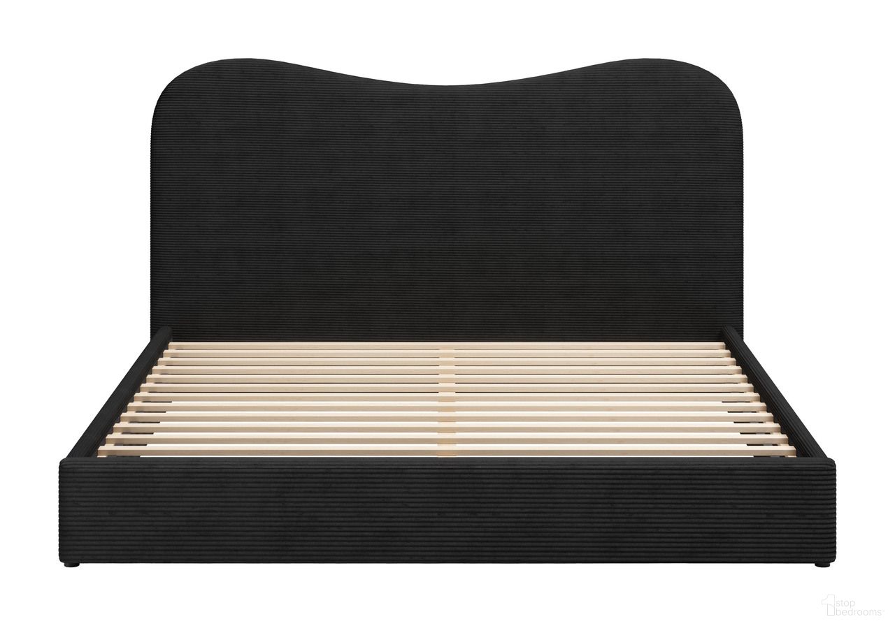 The appearance of Sele King Bed In Black designed by Zuo Modern in the modern / contemporary interior design. This black piece of furniture  was selected by 1StopBedrooms from Sele Collection to add a touch of cosiness and style into your home. Sku: 110712. Material: Polyester. Bed Size: King.