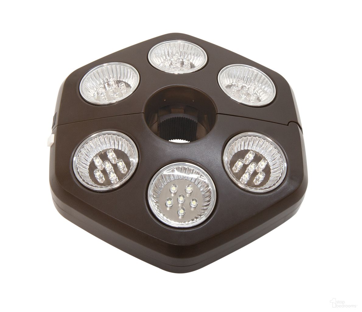 Selene Hexagon Umbrella Light In Bronze