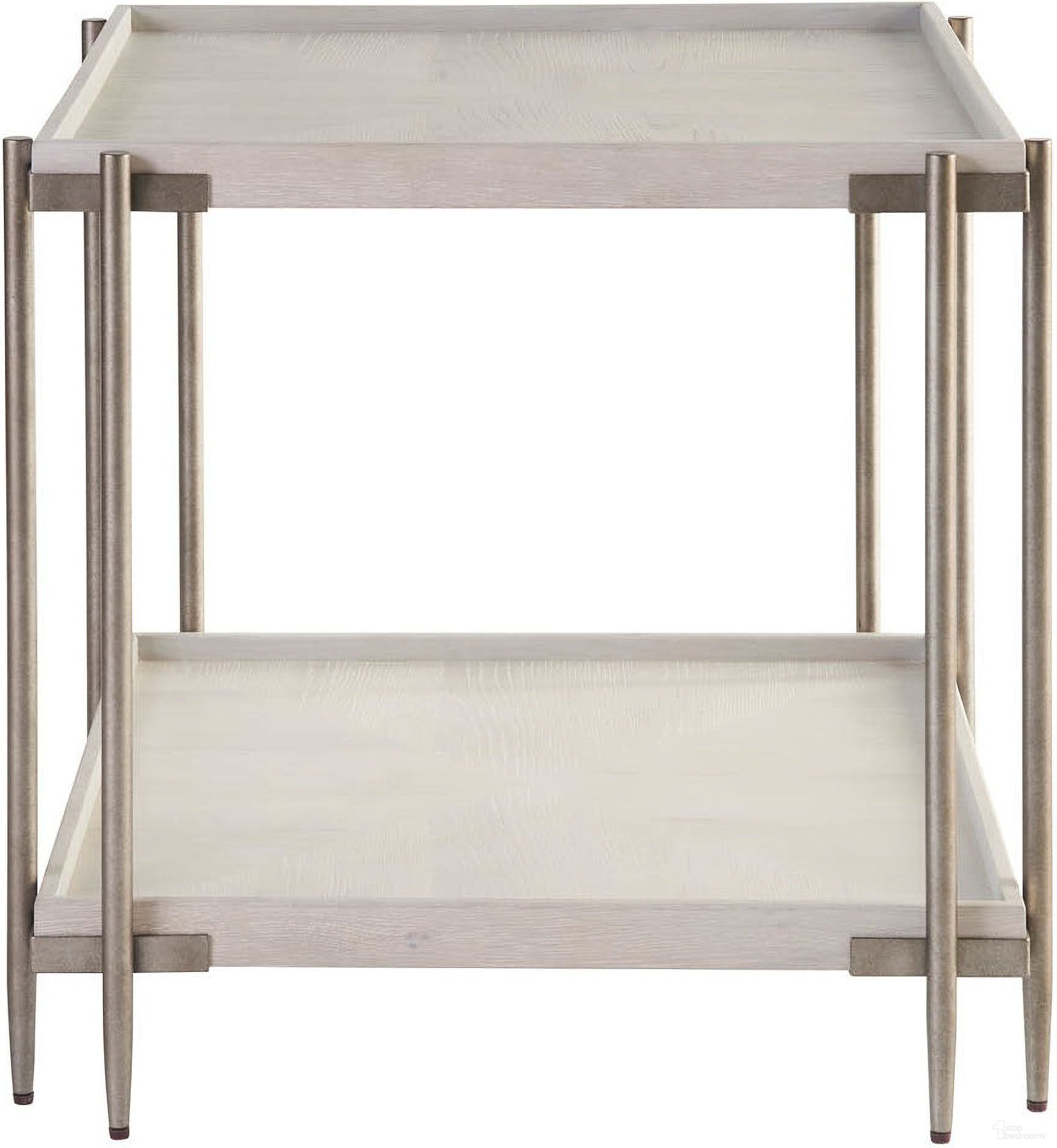 The appearance of Selkie End Table In White Oak designed by Universal in the modern / contemporary interior design. This white oak piece of furniture  was selected by 1StopBedrooms from Avaline Collection to add a touch of cosiness and style into your home. Sku: U428802. Material: Wood.