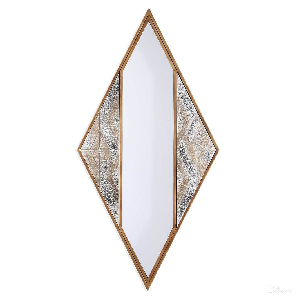 Selles Metal Wall Mirror In Gold and Copper