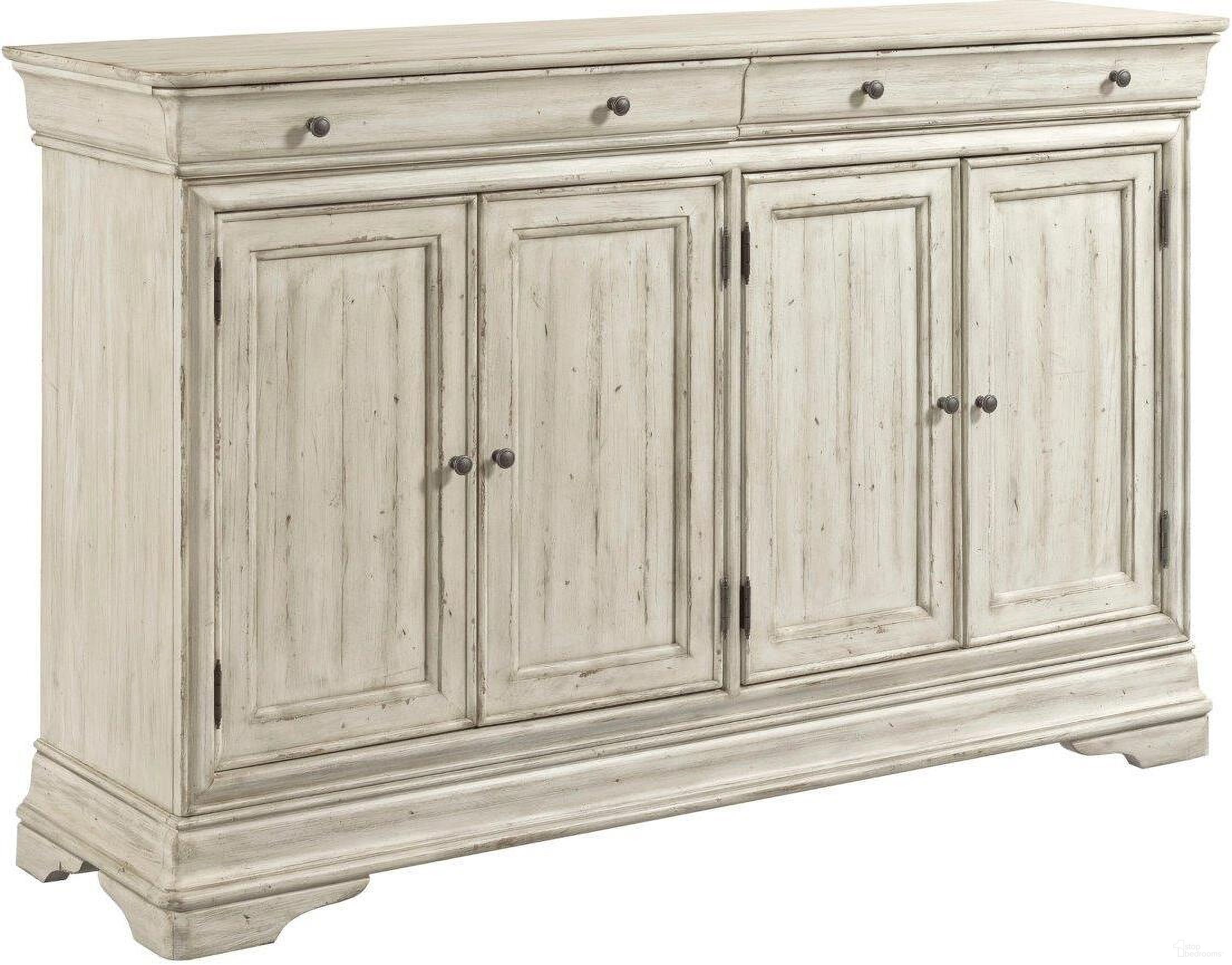 The appearance of Selwyn Amherst Buffet designed by Kincaid in the transitional interior design. This white piece of furniture was selected by 1StopBedrooms from Selwyn Collection to add a touch of cosiness and style into your home. Sku: 020-850. Material: Wood.