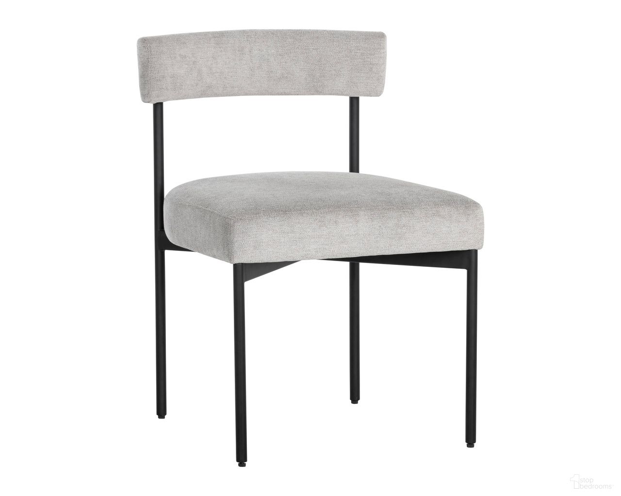 Seneca Dining Chair Set of 2 In Black and Polo Club Stone