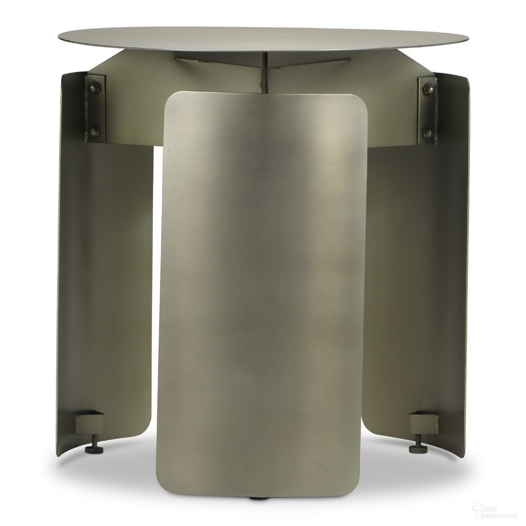The appearance of Senshi Industrial End Table In Nickel designed by Urbia in the modern / contemporary interior design. This nickel piece of furniture  was selected by 1StopBedrooms from Senshi Collection to add a touch of cosiness and style into your home. Sku: ISN-F085B-IN. Material: Steel.