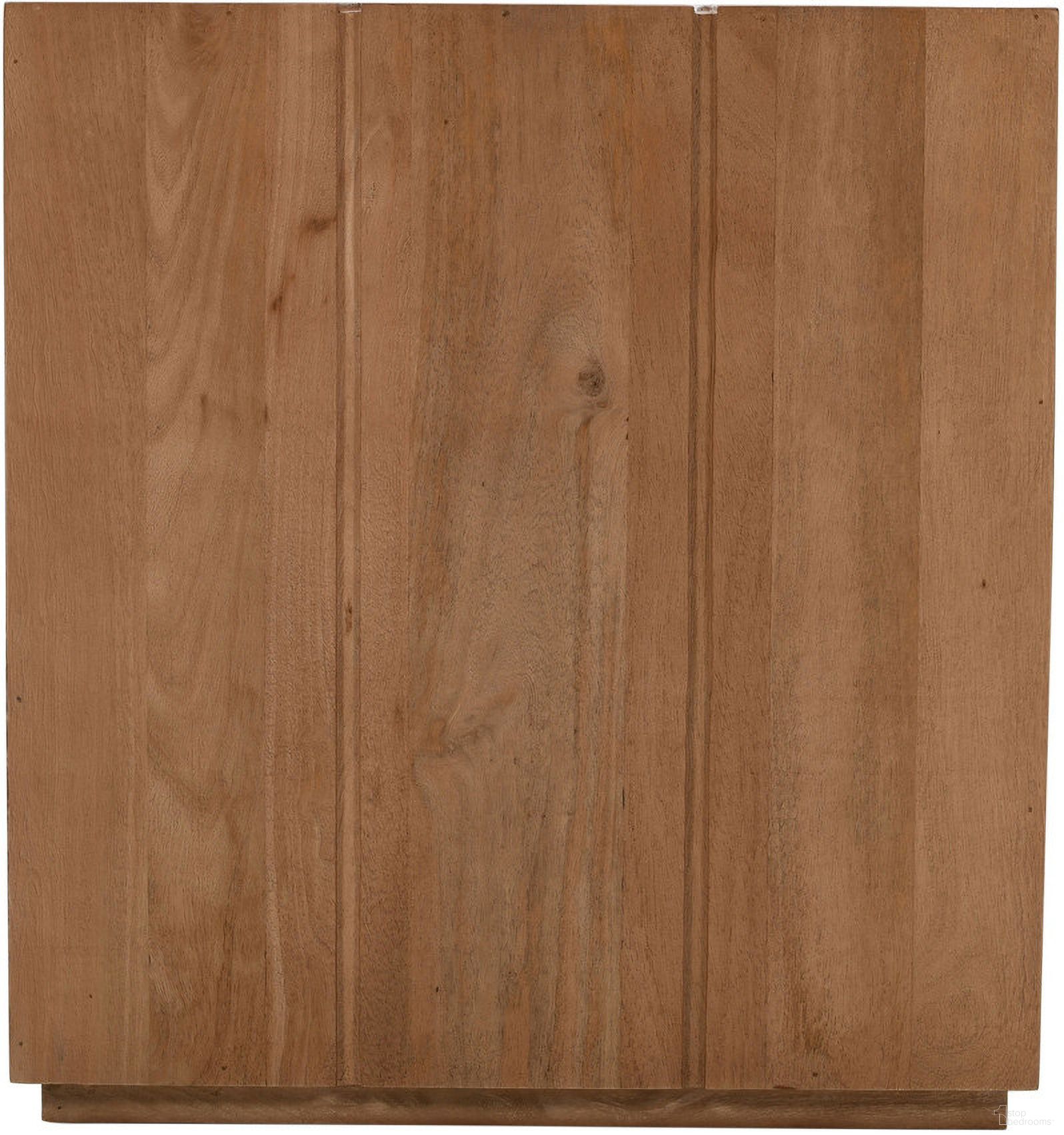 Sequoia 22 Inch Cube Carved End Table In Rustic Brown