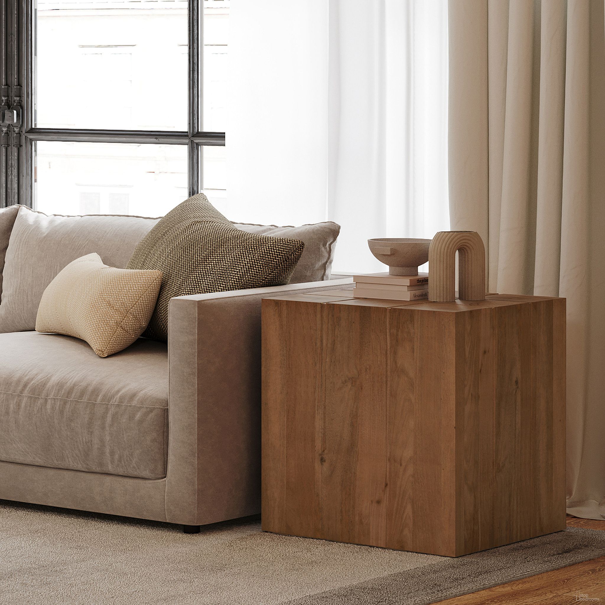 Jofran Sequoia Cube End Table - Thumbnail 5