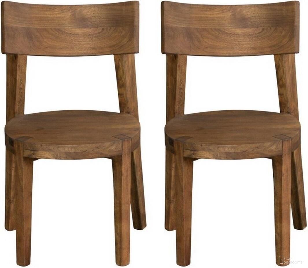 The appearance of Sequoia Dining Chairs 75357 Set Of 2 designed by Coast to Coast in the rustic / southwestern interior design. This brown piece of furniture was selected by 1StopBedrooms from Sequoia Collection to add a touch of cosiness and style into your home. Sku: 75357. Material: Wood. Chair Type: Side Chair.
