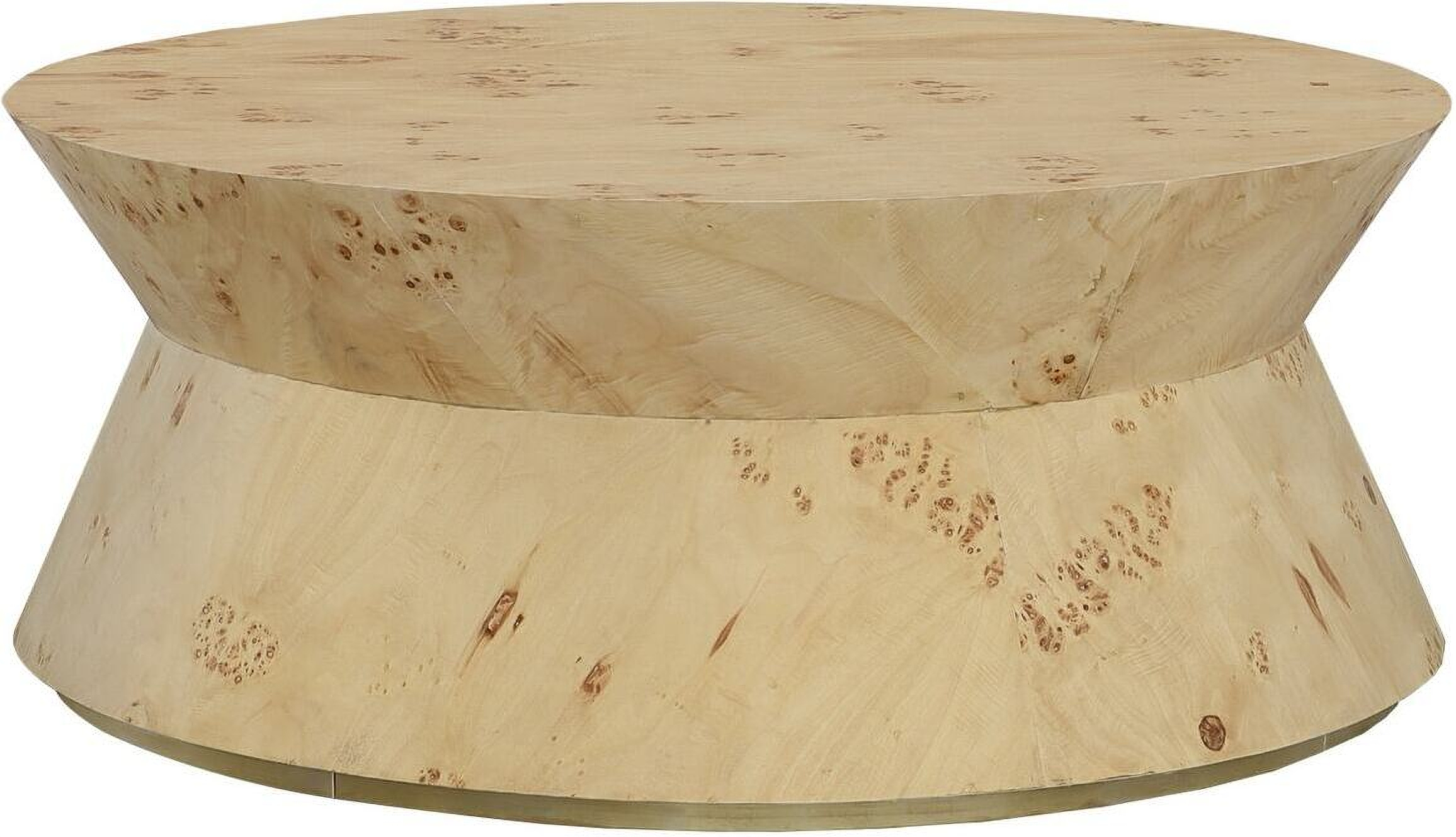 Sequoia Round Cocktail Table In Light Brown by Fairfield Chair