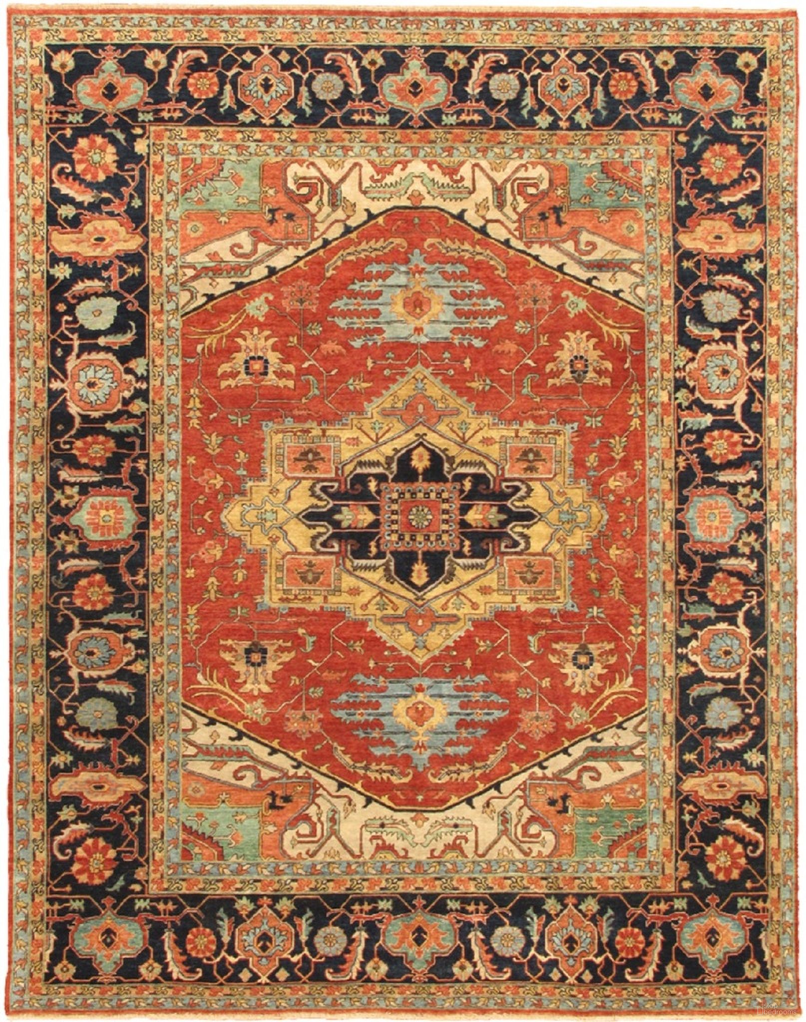 The appearance of Serapi Collection Hand-Knotted Wool Area Rug-12' x 15' 3" In Rust and Navy designed by Pasargad Home in the modern / contemporary interior design. This rust and navy piece of furniture was selected by 1StopBedrooms from Serapi Collection to add a touch of cosiness and style into your home. Sku: pjr-4 12x15. Material: Wool.