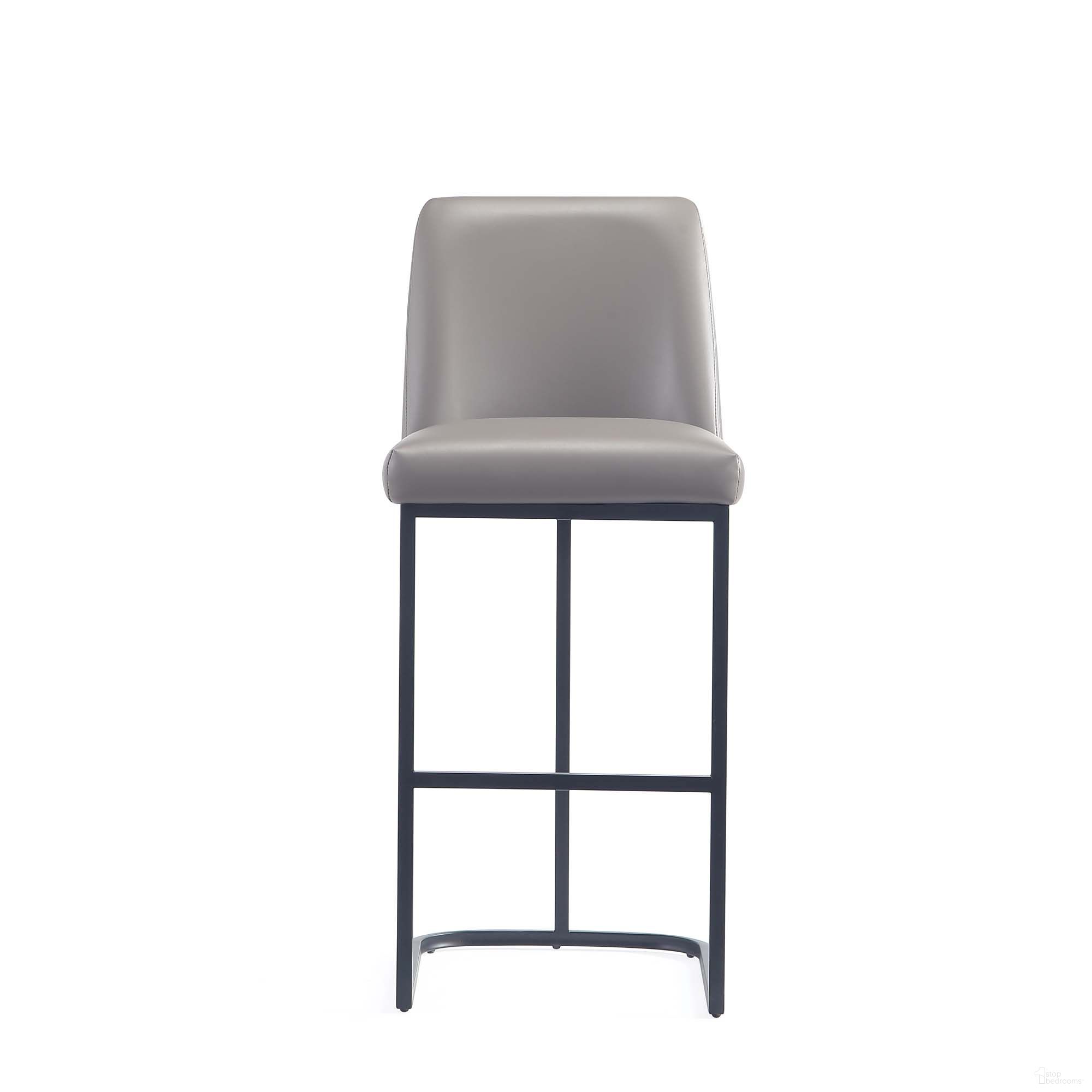 The appearance of Serena Barstool In Grey designed by Manhattan Comfort in the modern / contemporary interior design. This grey piece of furniture was selected by 1StopBedrooms from Serena Collection to add a touch of cosiness and style into your home. Sku: BS020-GY. Material: Metal.