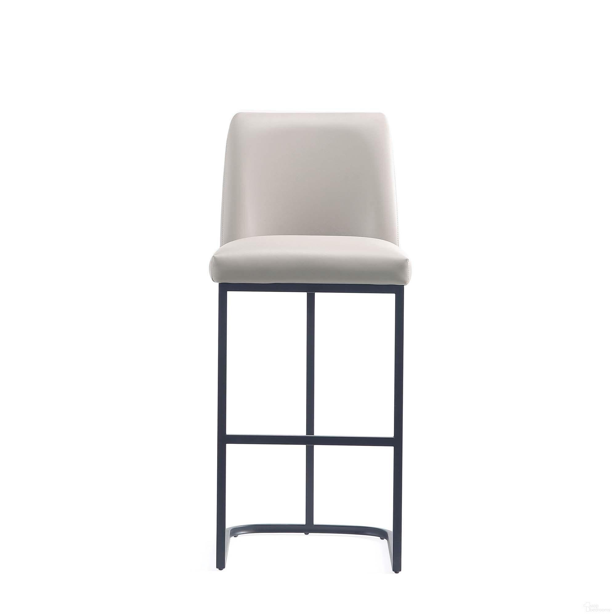 The appearance of Serena Barstool In Light Grey designed by Manhattan Comfort in the modern / contemporary interior design. This light grey piece of furniture was selected by 1StopBedrooms from Serena Collection to add a touch of cosiness and style into your home. Sku: BS020-LG. Material: Metal.