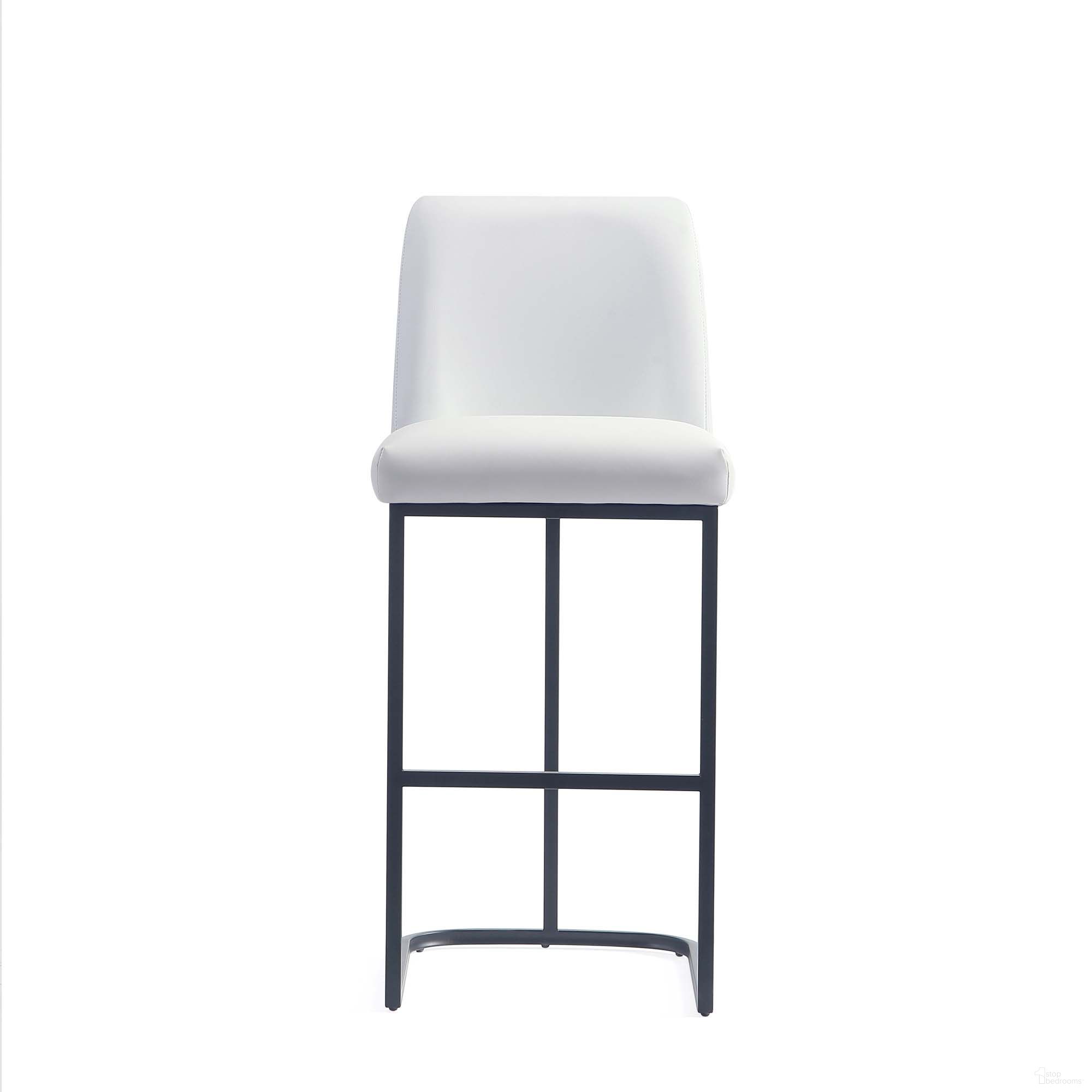The appearance of Serena Barstool In White designed by Manhattan Comfort in the modern / contemporary interior design. This white piece of furniture was selected by 1StopBedrooms from Serena Collection to add a touch of cosiness and style into your home. Sku: BS020-WH. Material: Metal.