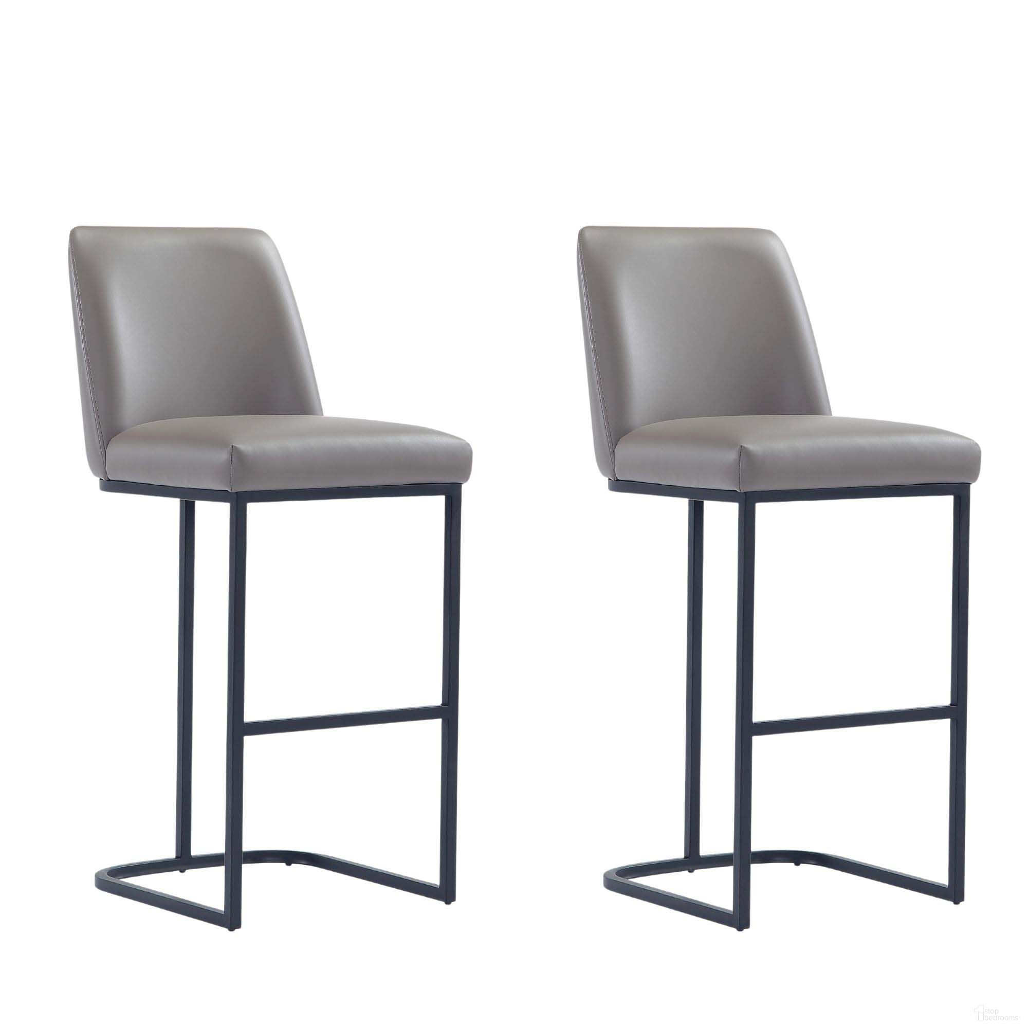 The appearance of Serena Barstool Set of 2 In Grey designed by Manhattan Comfort in the modern / contemporary interior design. This grey piece of furniture was selected by 1StopBedrooms from Serena Collection to add a touch of cosiness and style into your home. Sku: BS020-GY;BS020-GY. Material: Metal.