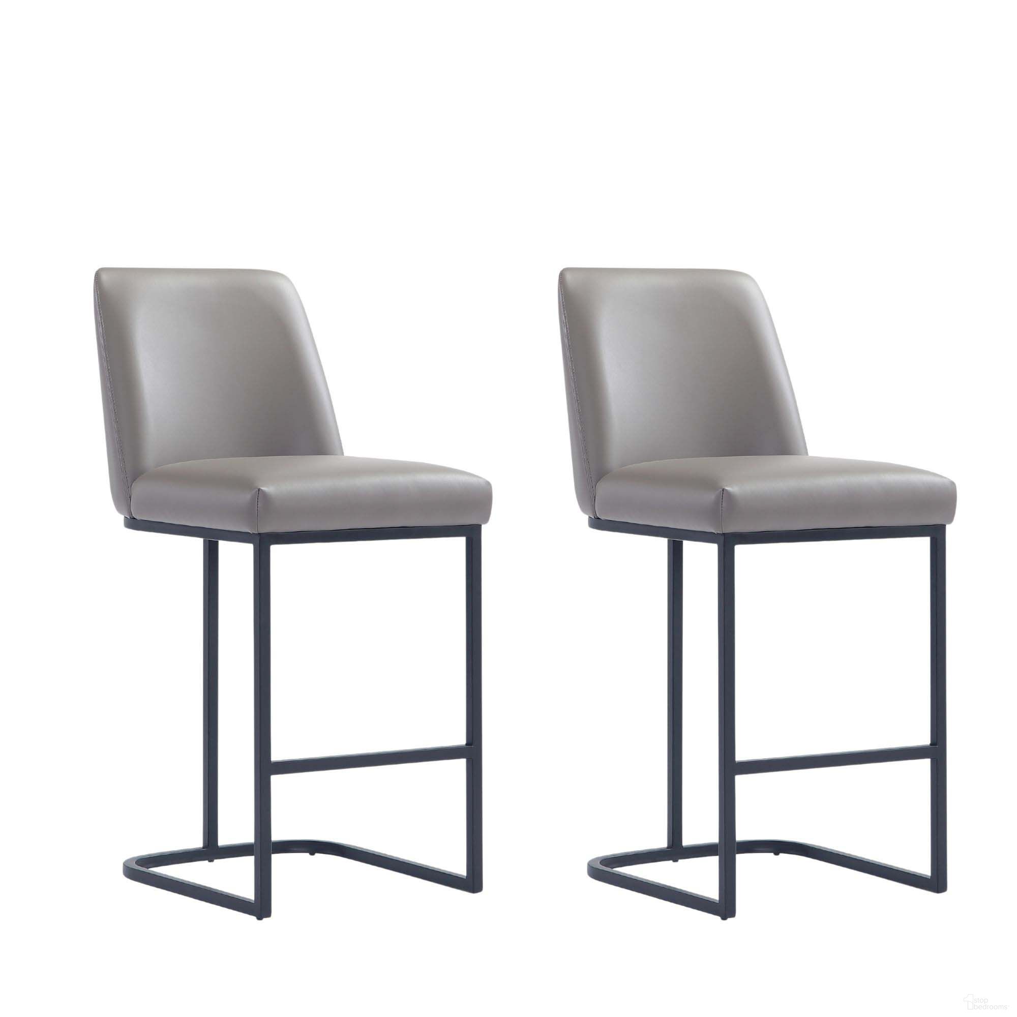 The appearance of Serena Counter Stool Set of 2 In Grey designed by Manhattan Comfort in the modern / contemporary interior design. This grey piece of furniture was selected by 1StopBedrooms from Serena Collection to add a touch of cosiness and style into your home. Sku: CS017-GY;CS017-GY. Material: Metal.
