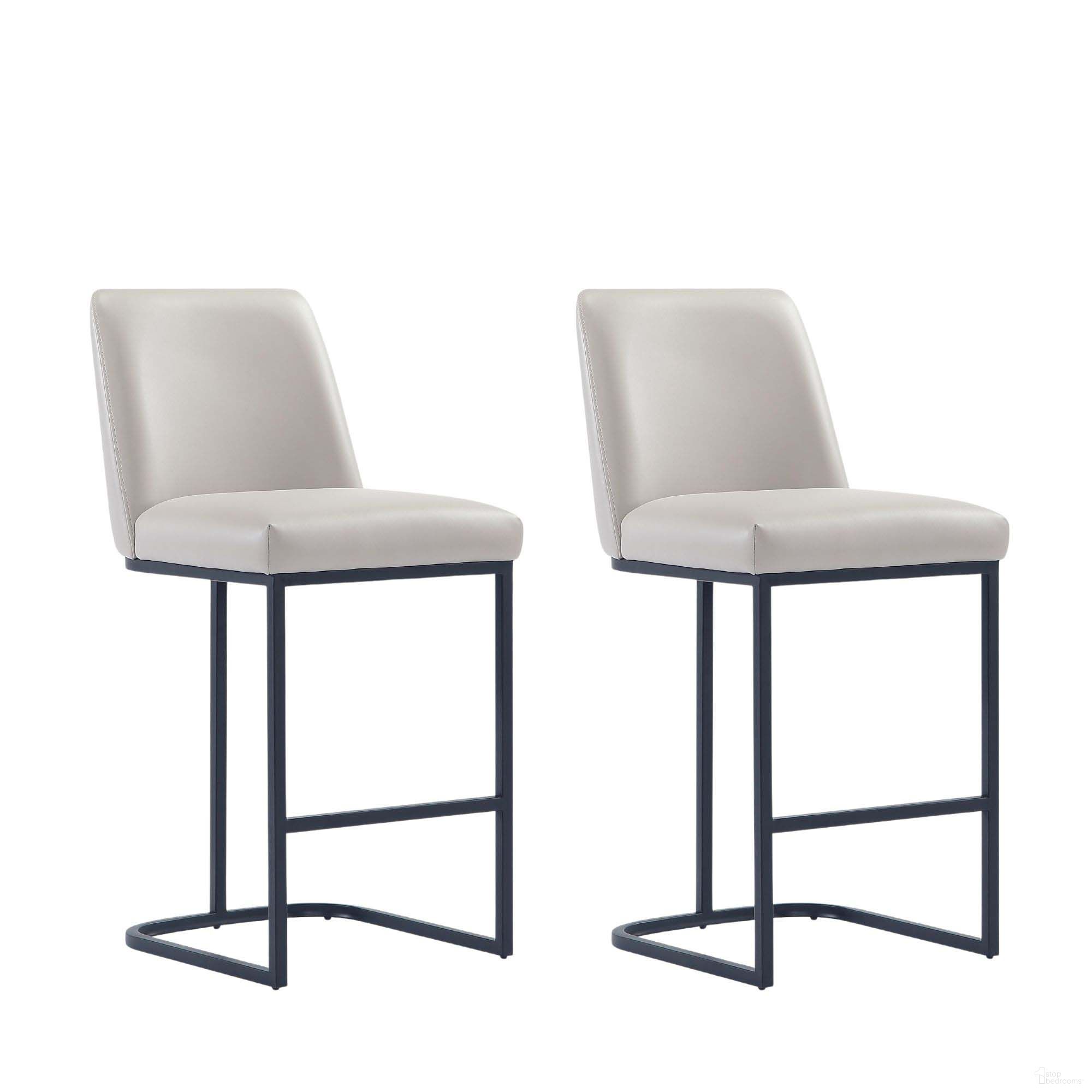 The appearance of Serena Counter Stool Set of 2 In Light Grey designed by Manhattan Comfort in the modern / contemporary interior design. This light grey piece of furniture was selected by 1StopBedrooms from Serena Collection to add a touch of cosiness and style into your home. Sku: CS017-LG;CS017-LG. Material: Metal.