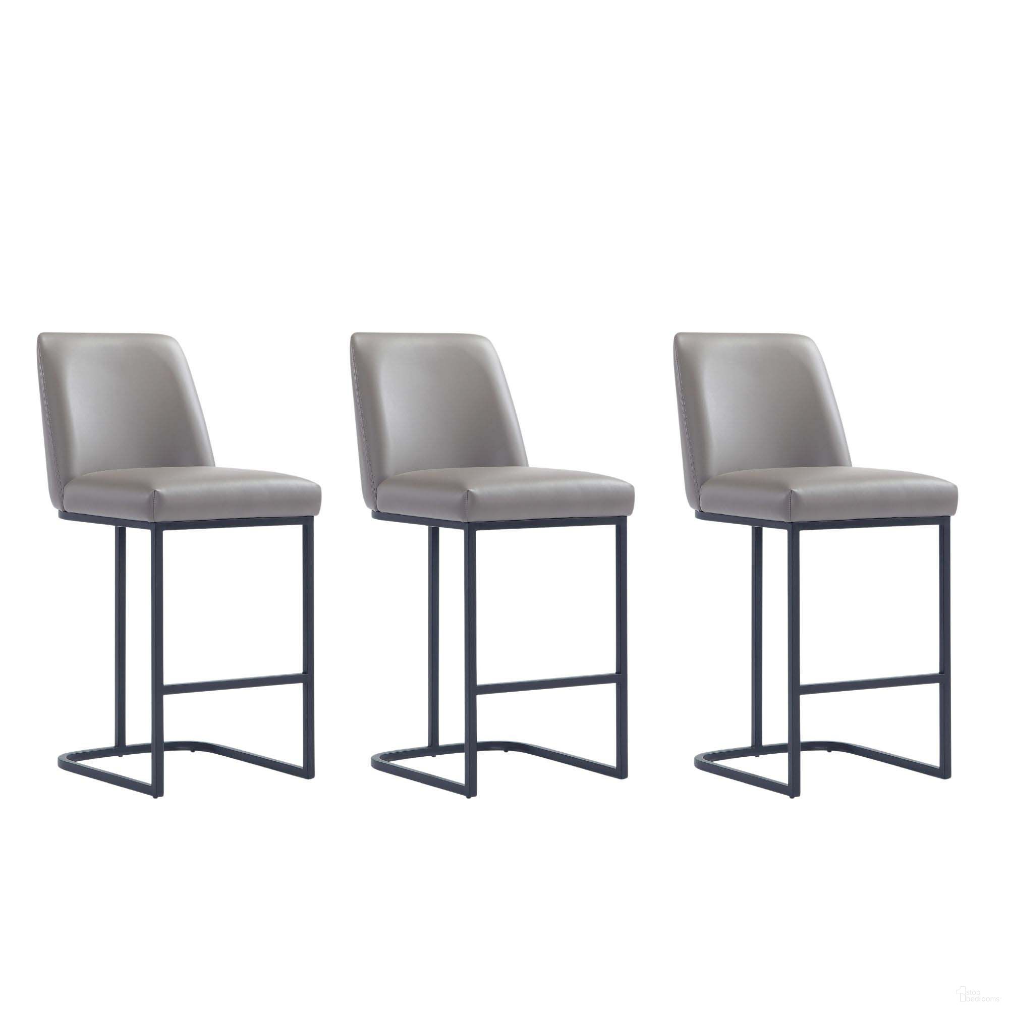 The appearance of Serena Counter Stool Set of 3 In Grey designed by Manhattan Comfort in the modern / contemporary interior design. This grey piece of furniture was selected by 1StopBedrooms from Serena Collection to add a touch of cosiness and style into your home. Sku: CS017-GY;CS017-GY;CS017-GY. Material: Metal.