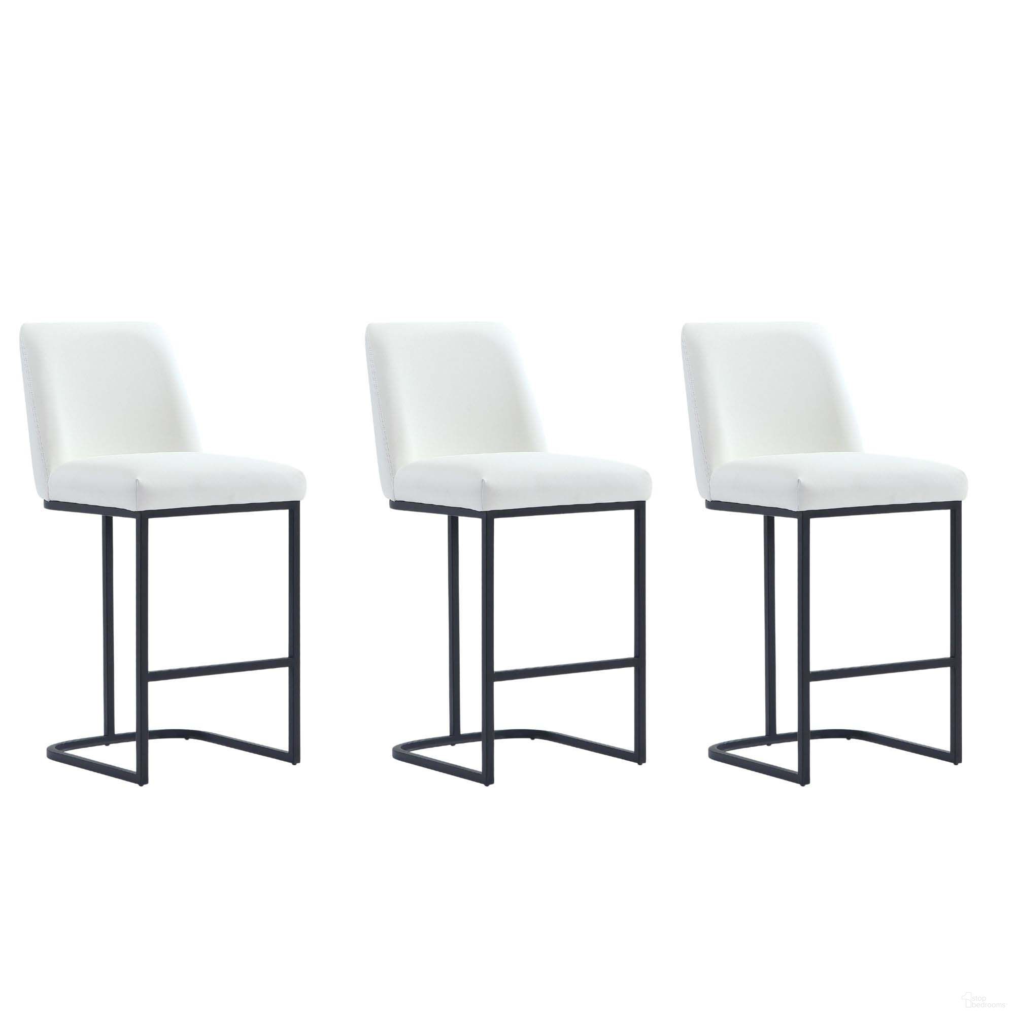 The appearance of Serena Counter Stool Set of 3 In White designed by Manhattan Comfort in the modern / contemporary interior design. This white piece of furniture was selected by 1StopBedrooms from Serena Collection to add a touch of cosiness and style into your home. Sku: CS017-WH;CS017-WH;CS017-WH. Material: Metal.