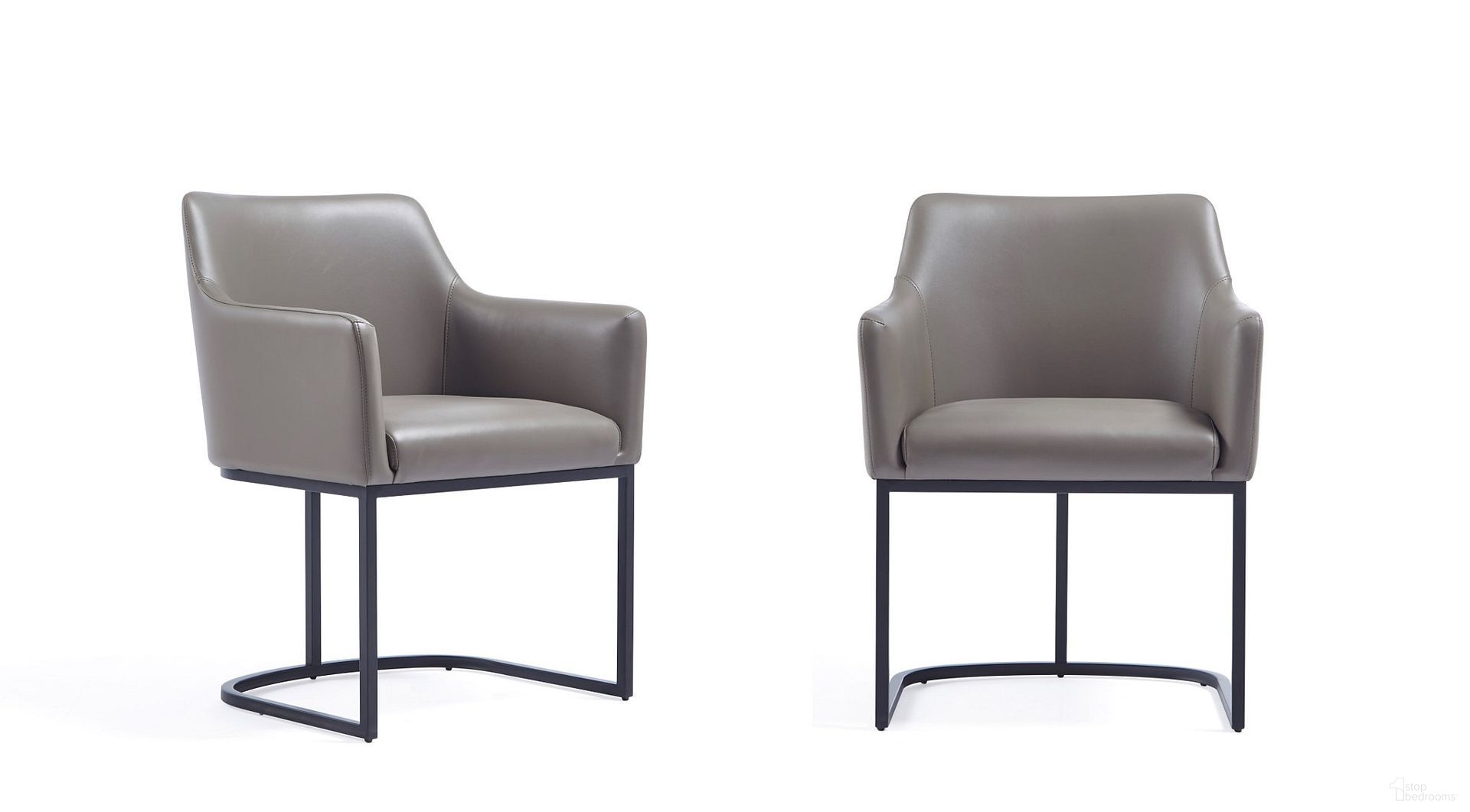 The appearance of Serena Dining Armchair Set of 2 In Grey designed by Manhattan Comfort in the modern / contemporary interior design. This grey piece of furniture  was selected by 1StopBedrooms from Serena Collection to add a touch of cosiness and style into your home. Sku: DC056AR-GY;DC056AR-GY. Material: Wood. Chair Type: Arm Chair.