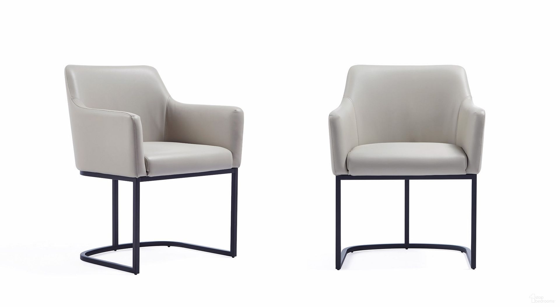 The appearance of Serena Dining Armchair Set of 2 In Light Grey designed by Manhattan Comfort in the modern / contemporary interior design. This light grey piece of furniture was selected by 1StopBedrooms from Serena Collection to add a touch of cosiness and style into your home. Sku: DC056AR-LG;DC056AR-LG. Material: Wood. Chair Type: Arm Chair.