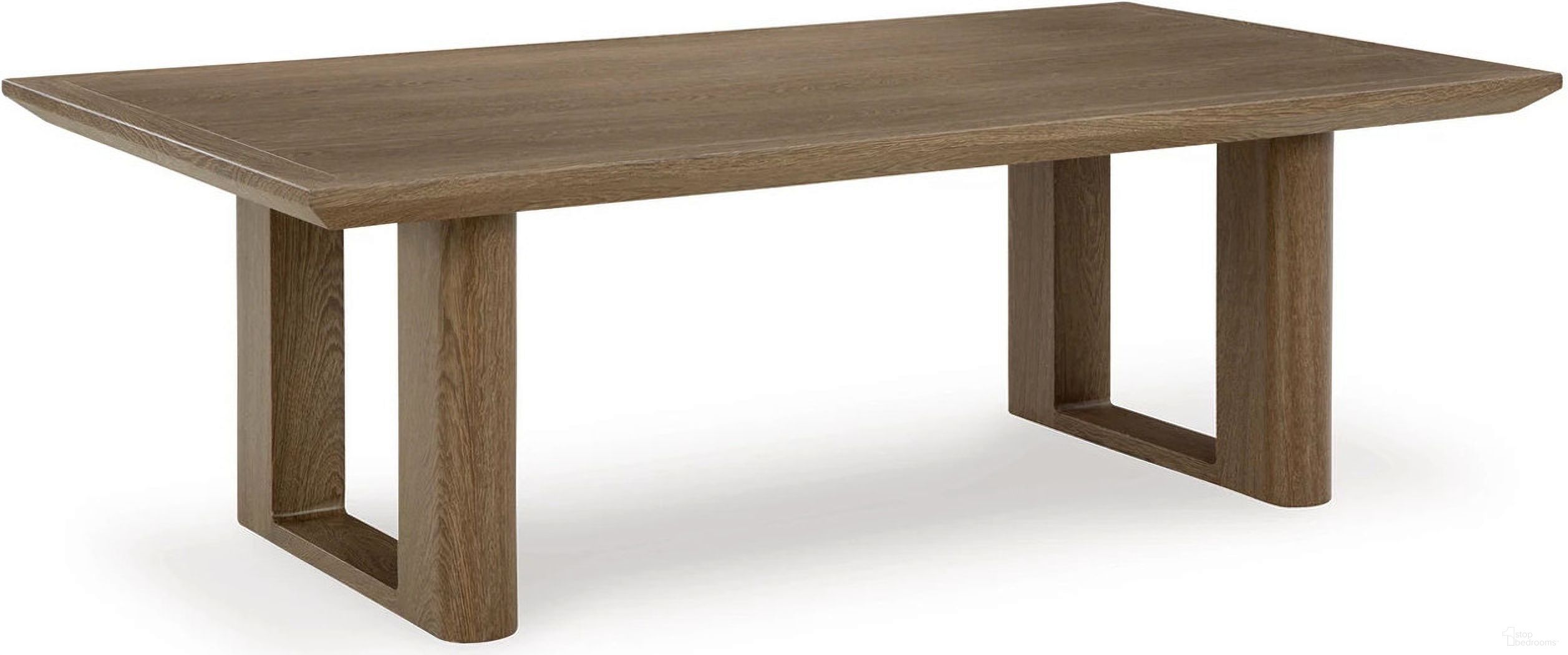 The appearance of Serene Bay Outdoor Coffee Table In Dark Brown designed by Signature Design by Ashley in the transitional interior design. This dark brown piece of furniture  was selected by 1StopBedrooms from Serene Bay Collection to add a touch of cosiness and style into your home. Sku: P671-701. Material: Metal. Table Top Shape: Rectangular.
