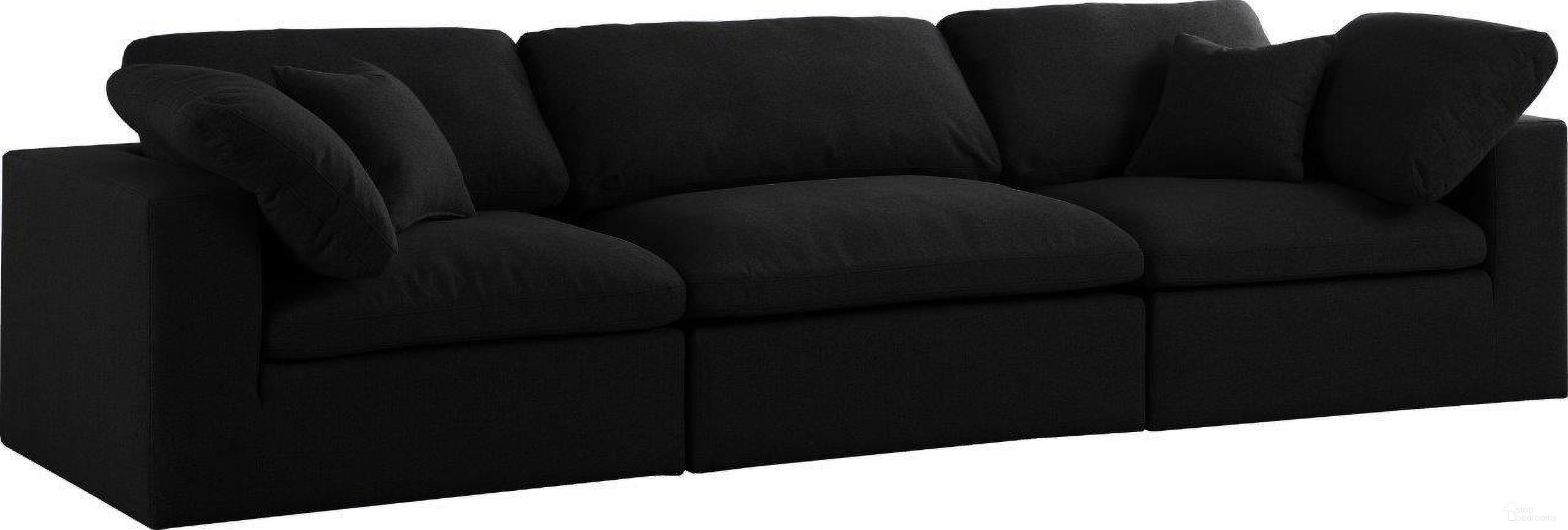 The appearance of Serene Linen Textured Fabric Deluxe Comfort 3 Seater Modular Sofa with Arm Support In Black designed by Meridian in the modern / contemporary interior design. This black piece of furniture was selected by 1StopBedrooms from Serene Collection to add a touch of cosiness and style into your home. Sku: 601Black-Corner;601Black-Corner;601Black-Armless. Material: Wood.